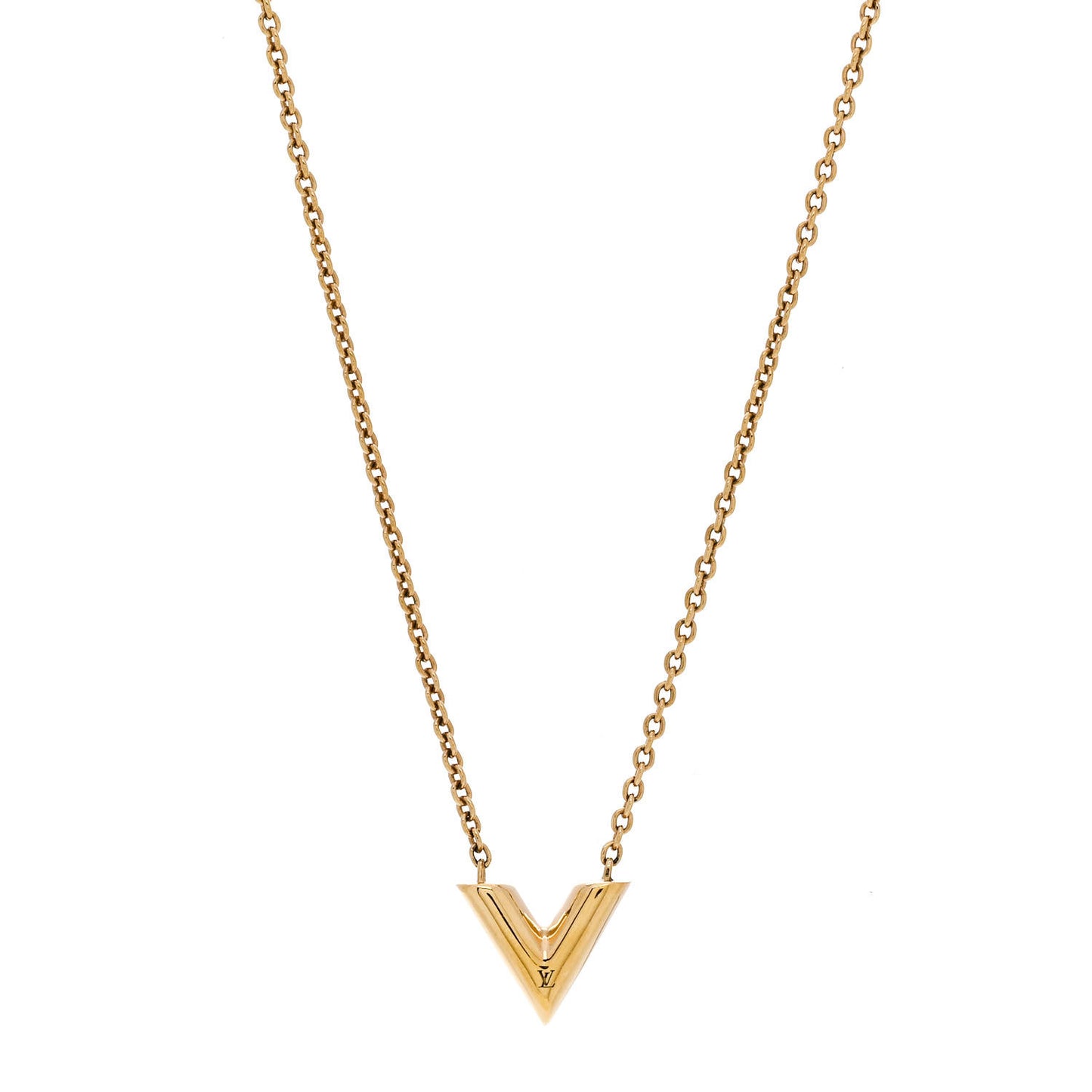 Essential V Necklace Gold