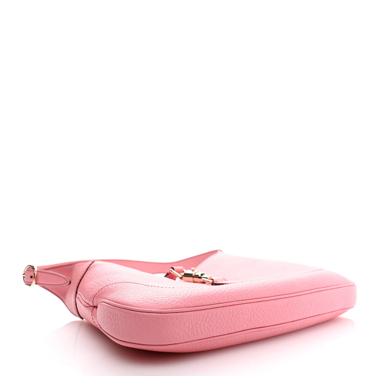 Soft Grained Calfskin Small Jackie O Hobo Iris Rose