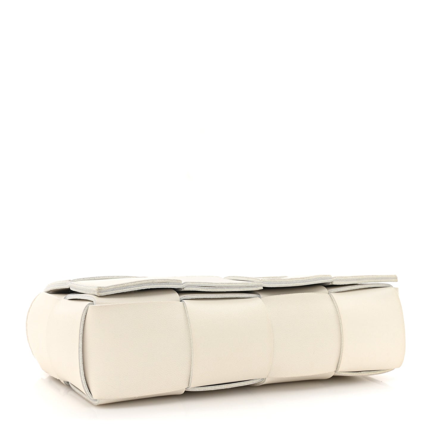 Nappa Maxi Intreccio The Belt Cassette Bag White