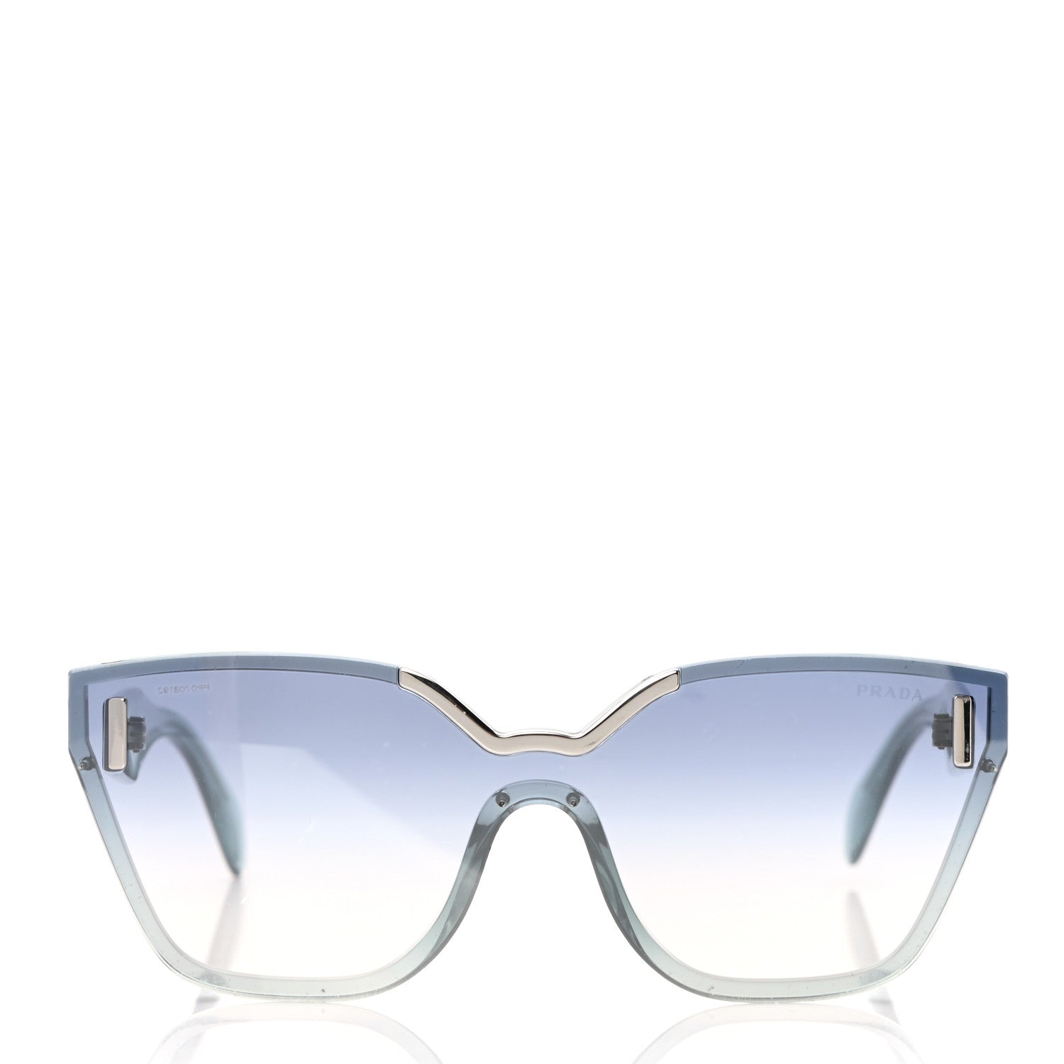Prada Cat Eye Sunglasses SPR 16T Blue 2 of 10