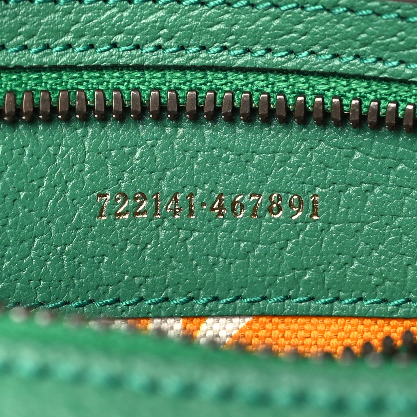 X ADIDAS Textured Dollar Calfskin Belt Bag Green