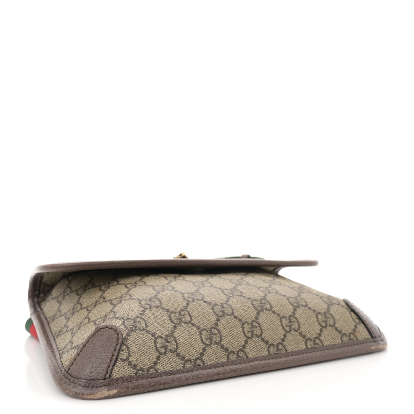 GG Supreme Monogram Neo Vintage Web Belt Bag Brown