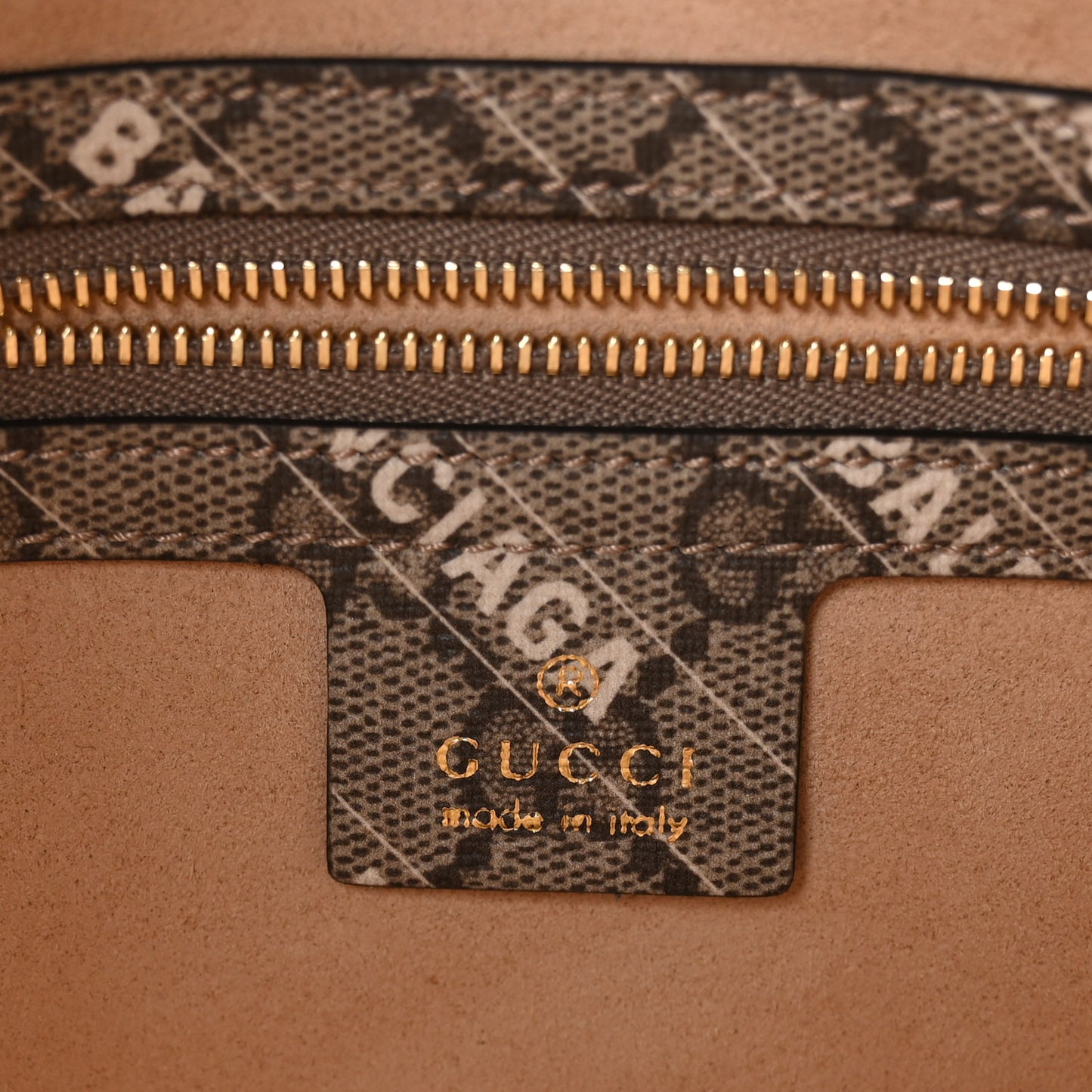 X BALENCIAGA GG Supreme Monogram Striped Logo Print Web Small Jackie 1961 Hobo Beige Ebony Mystic White