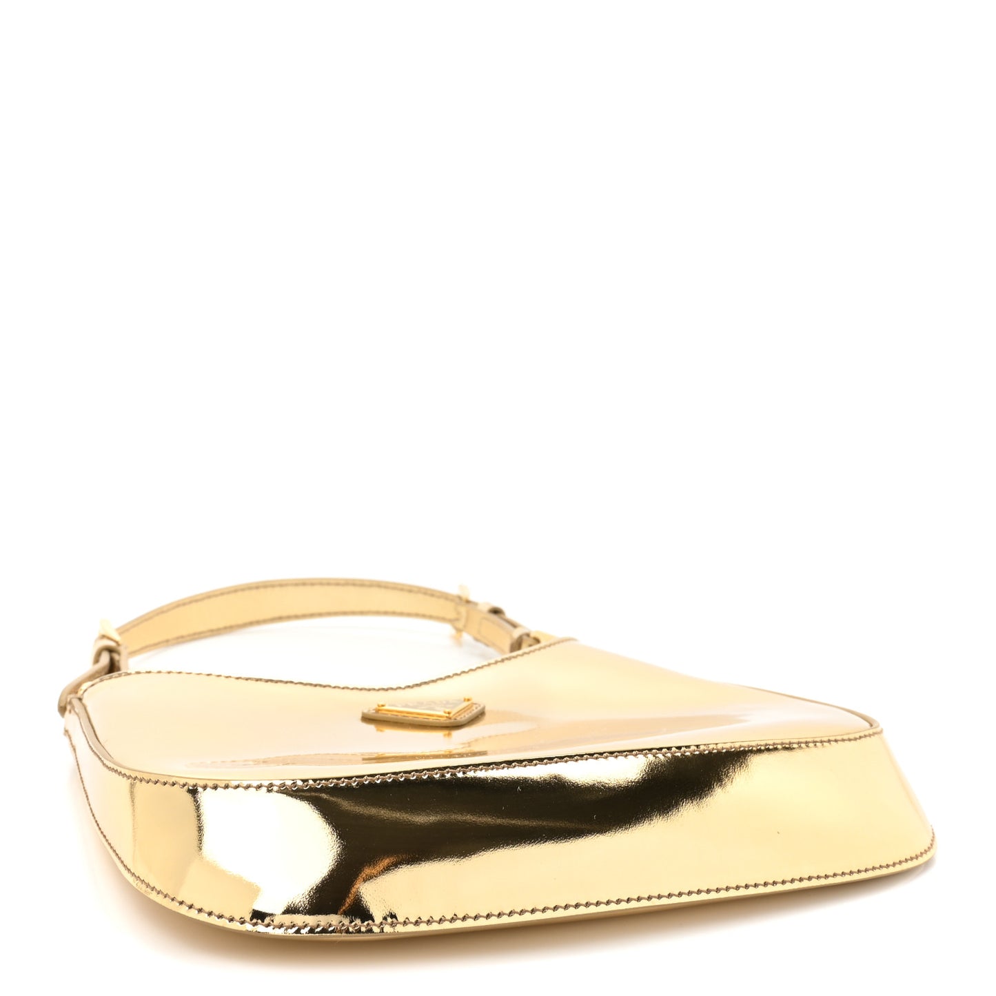 Spazzolato Cleo Adjustable Strap Shoulder Bag Platino