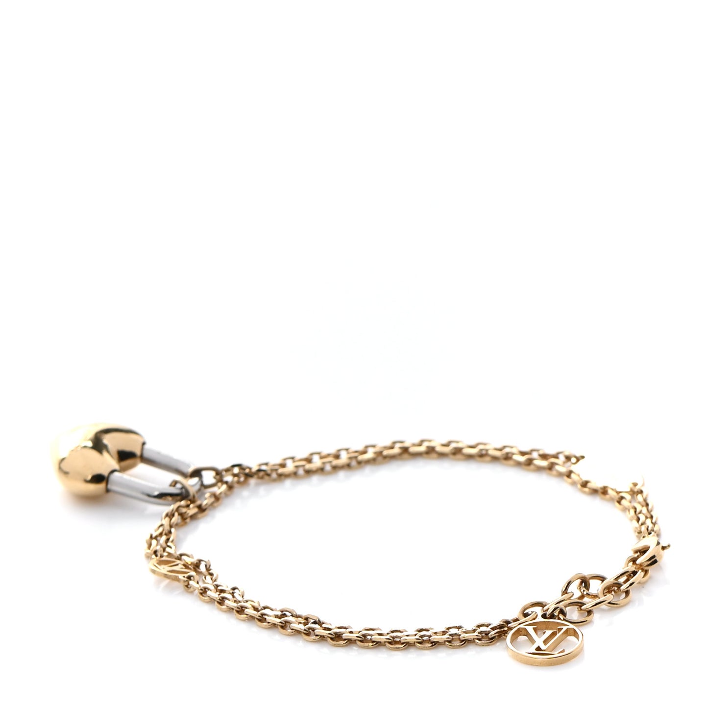 LV Crazy In Lock Bracelet Gold Silver