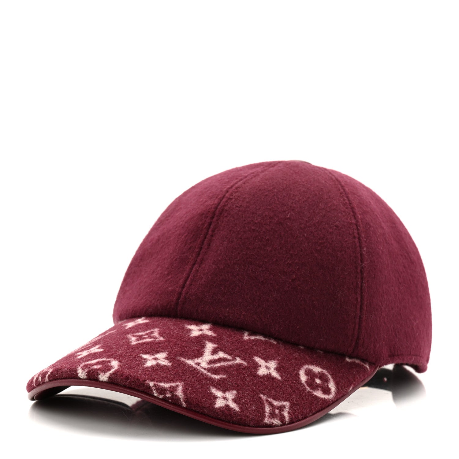 Louis Vuitton Wool Silk Monogram Endless Cap L Bordeaux 1822220