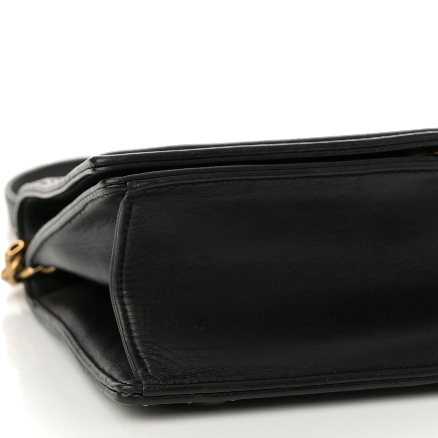 Lambskin Studded Medium Diorama Flap Bag Black