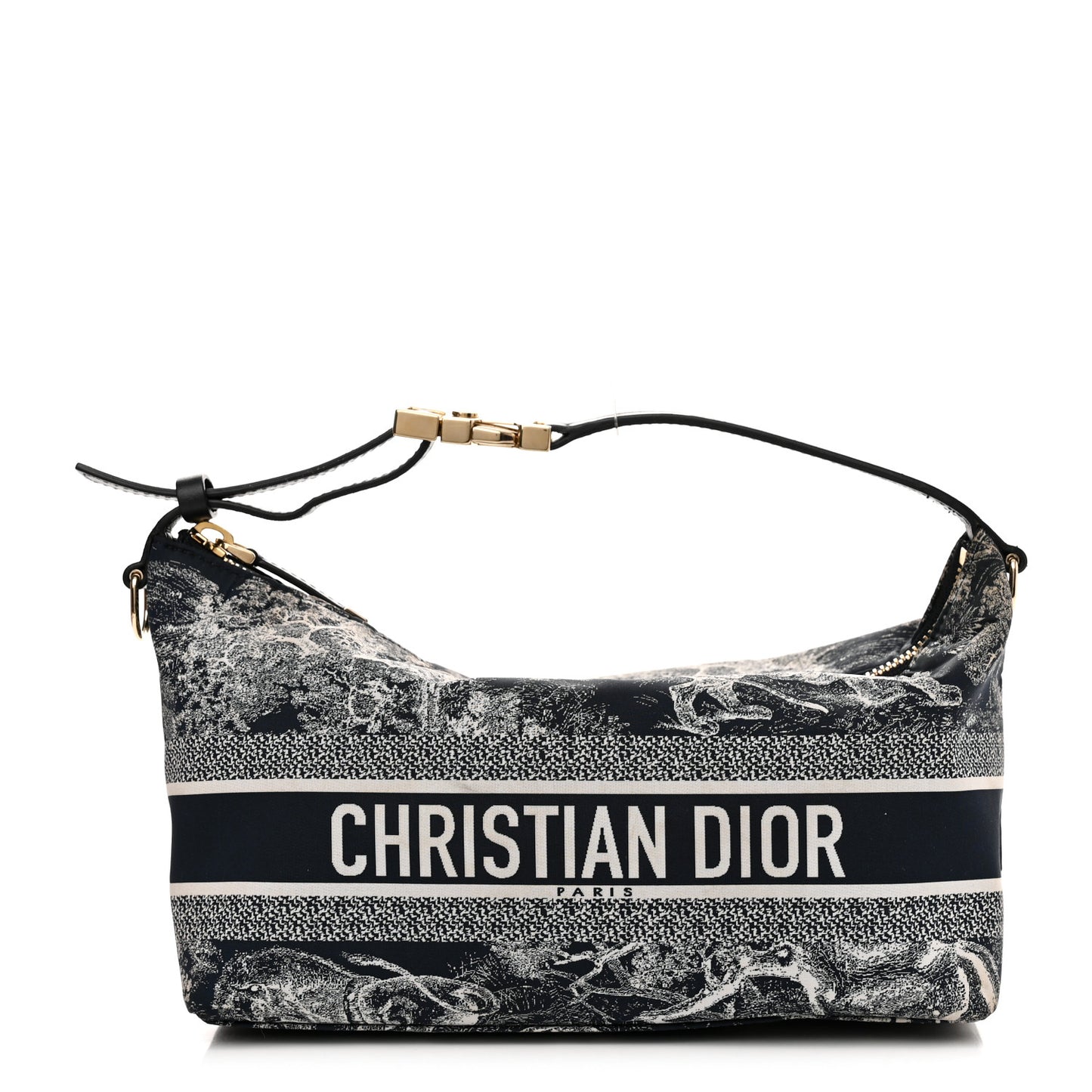 Technical Fabric Toile De Jouy DiorTravel Nomad Pouch Blue