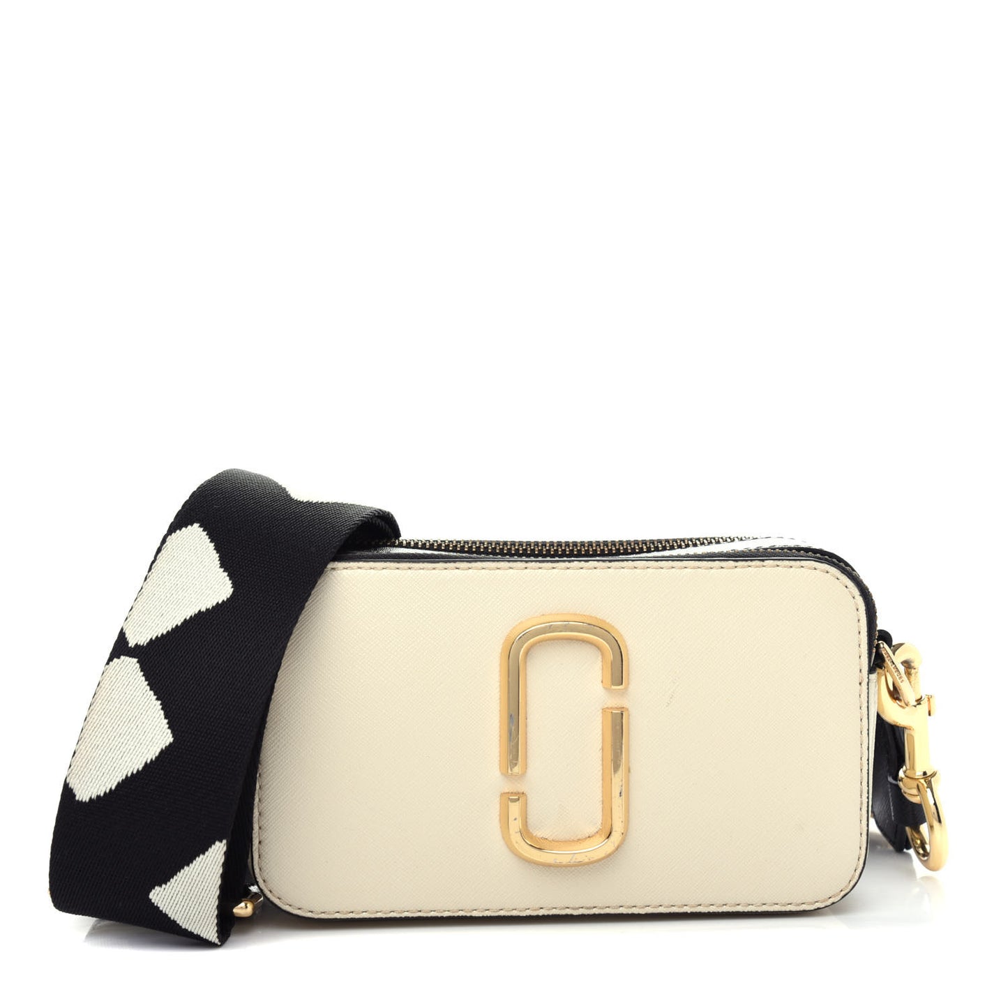 Saffiano Small Snapshot Camera Bag Cloud White Multicolor