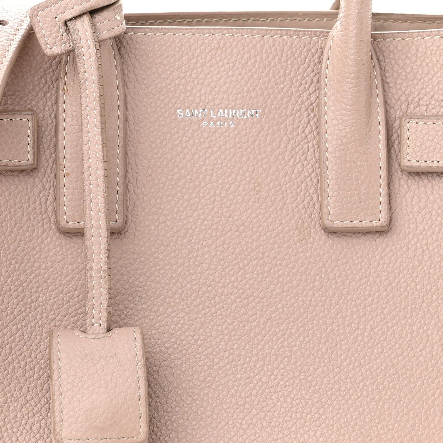 Grained Calfskin Nano Sac de Jour Antique Rose