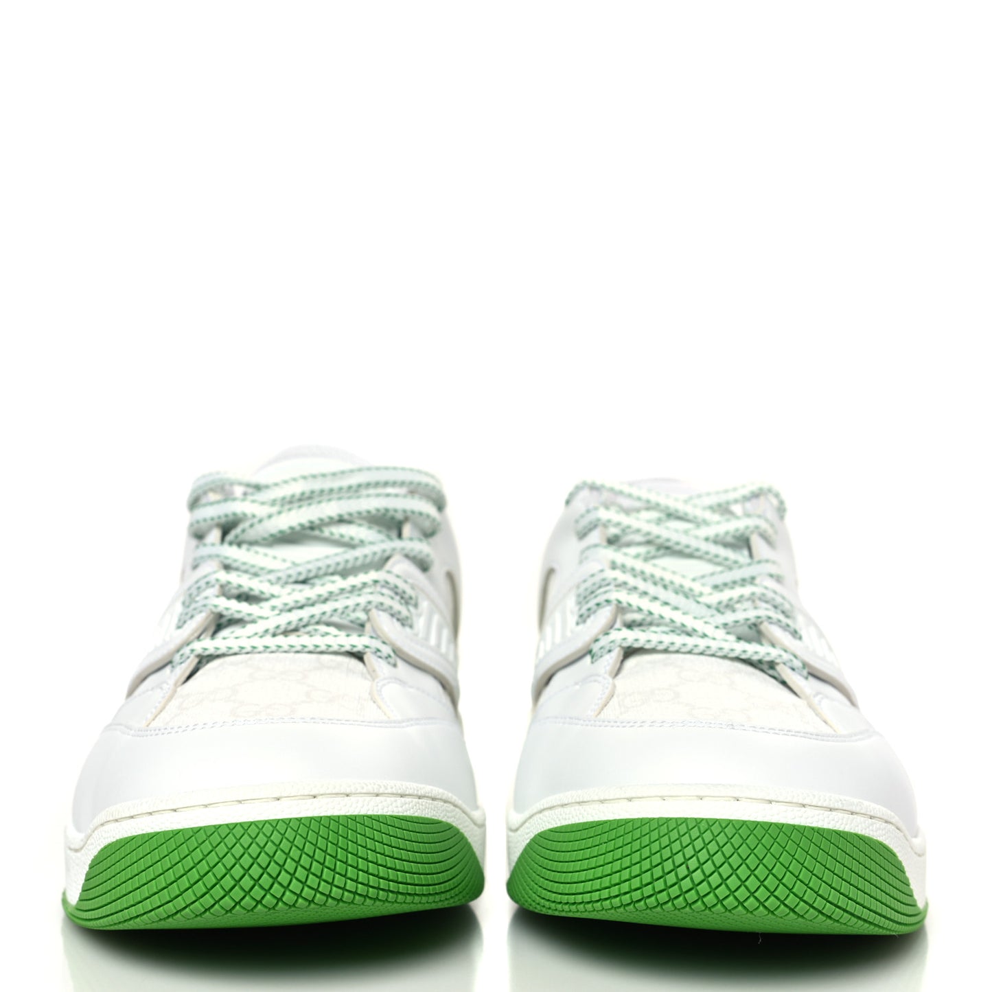 Demetra GG Supreme Basket Low Top Sneakers 9 Great White Green