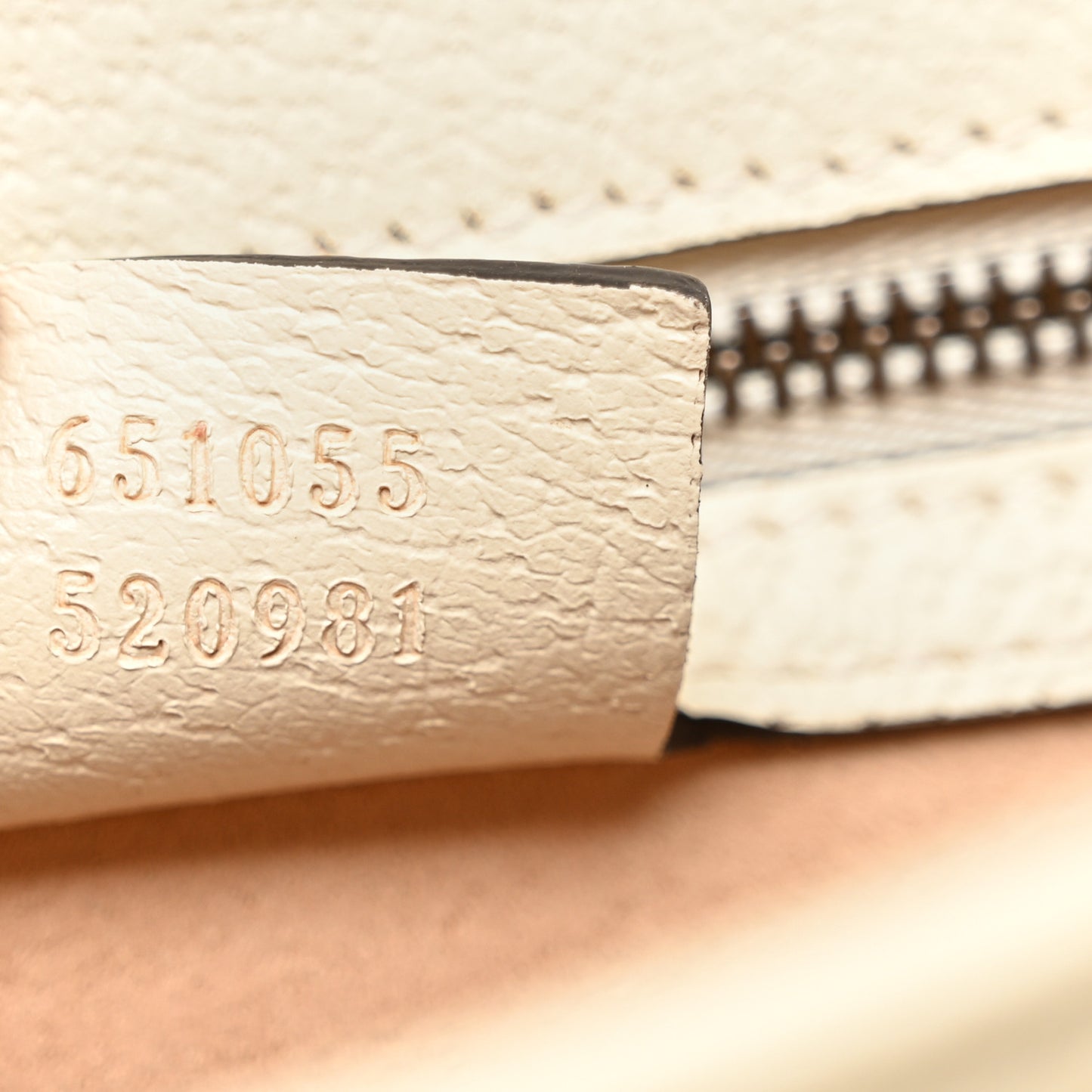 GG Supreme Monogram Textured Dollar Calfskin Web Small Ophidia Padlock Top Handle Bag Beige Ebony Mystic White