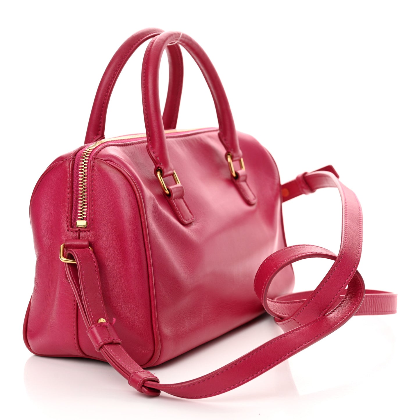 Calfskin Classic Baby Duffle Fuchsia