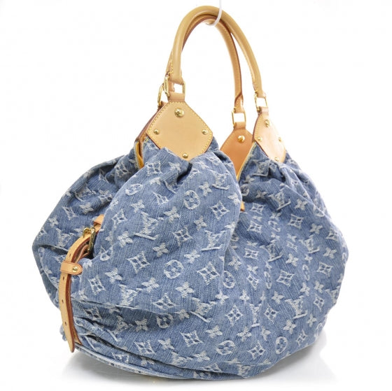 Louis Vuitton Denim Mahina XL Blue 2 of 8