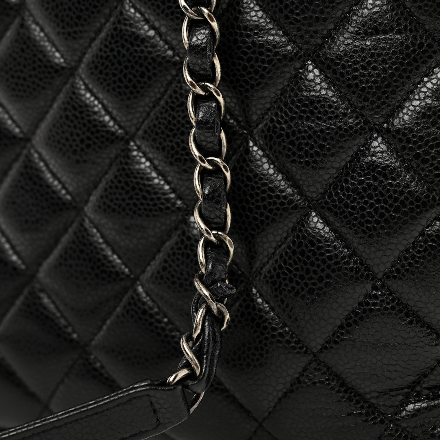 Chanel Caviar Quilted Large Shopping Tote Black 11 of 12