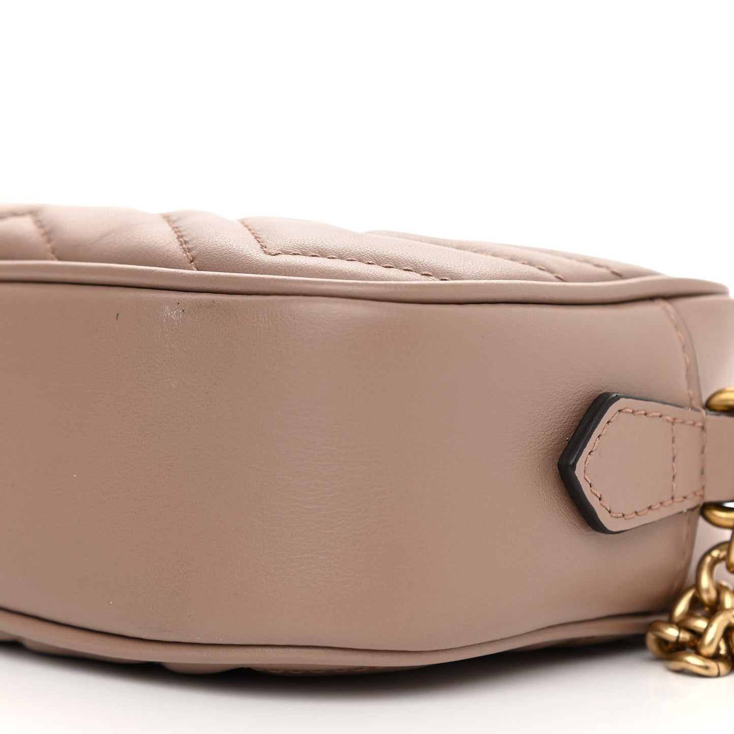 Calfskin Matelasse Mini GG Marmont Chain Shoulder Bag Porcelain Rose