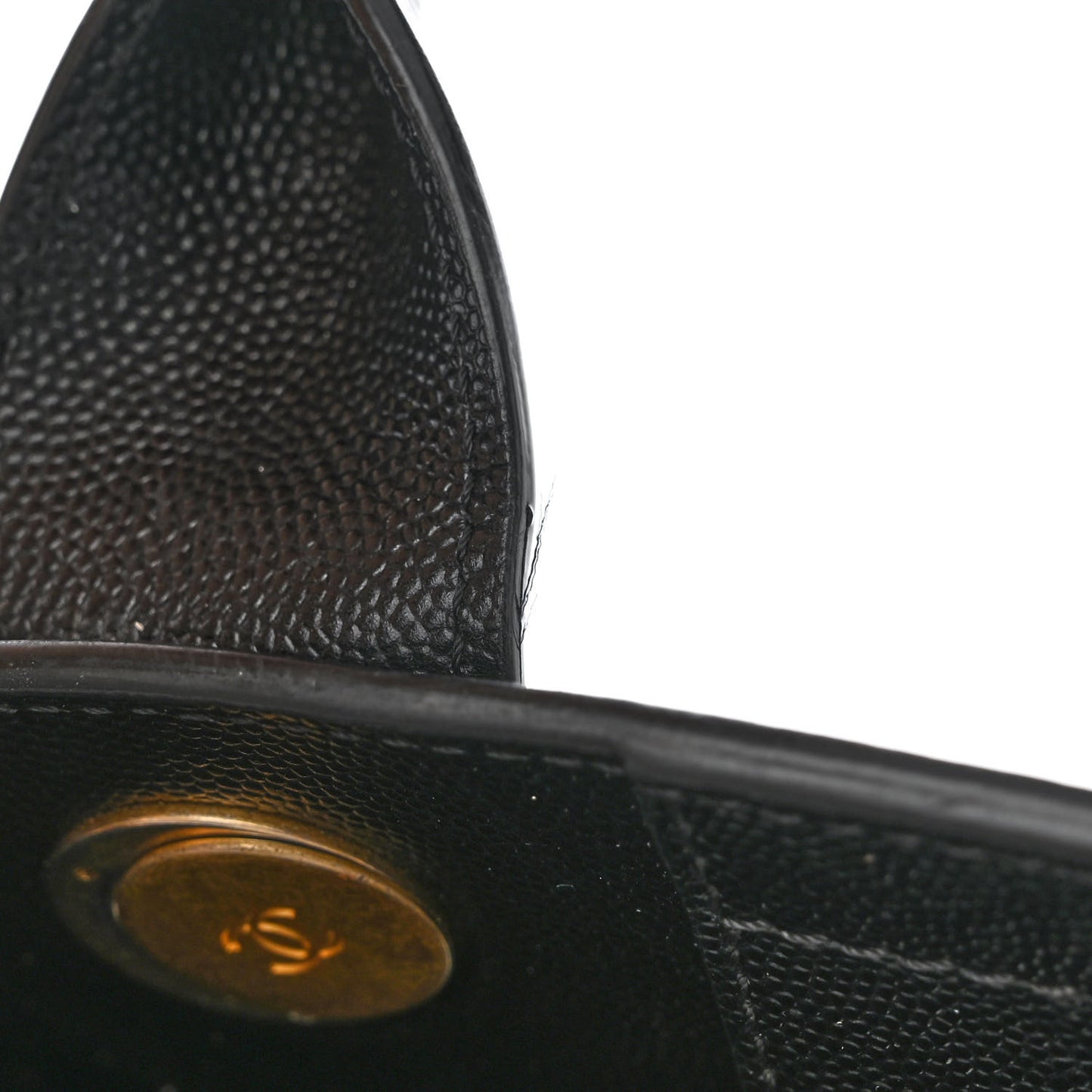 Caviar Medium Studded Deauville Tote Black