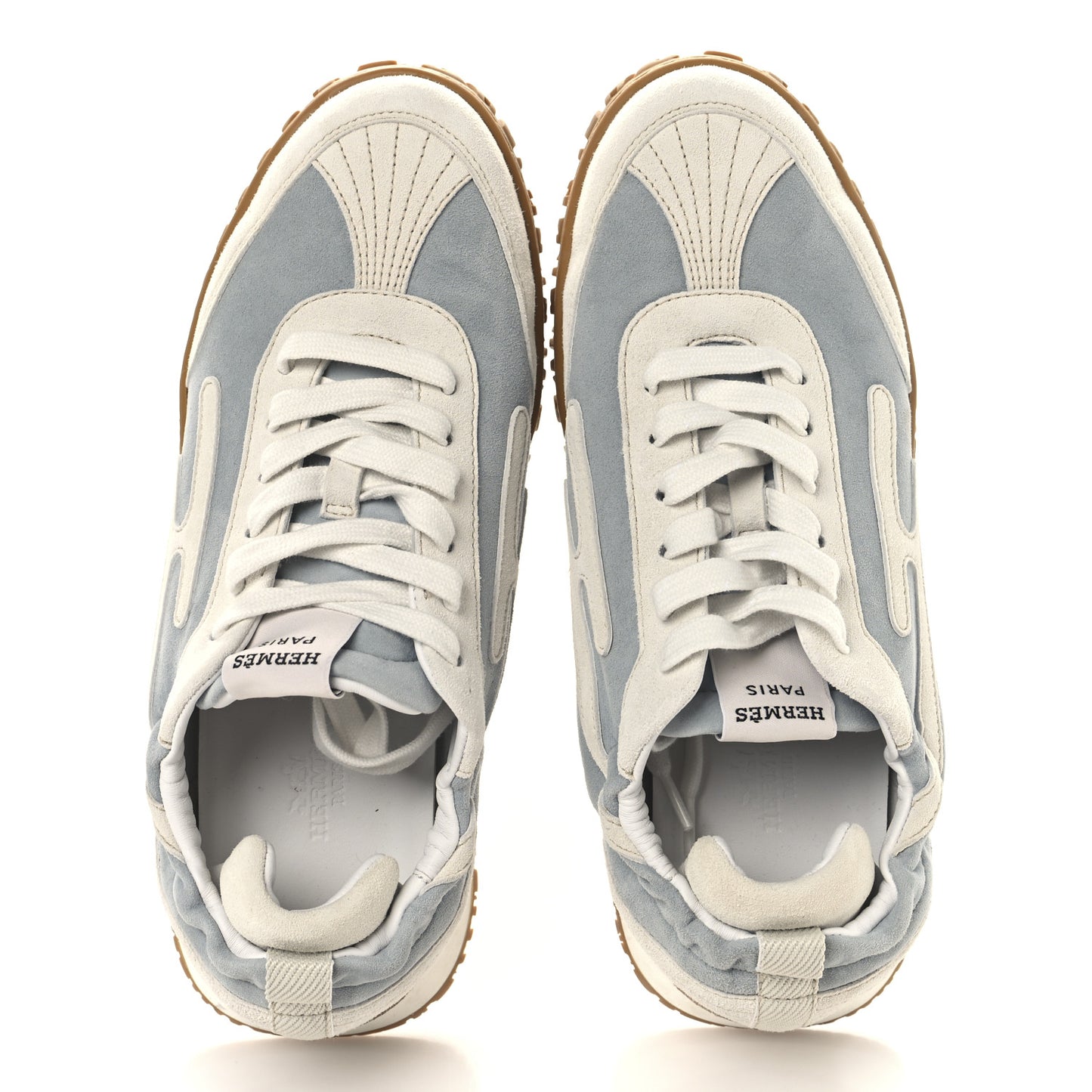 Suede Goatskin Jet Sneakers 37 Gris Nuage White