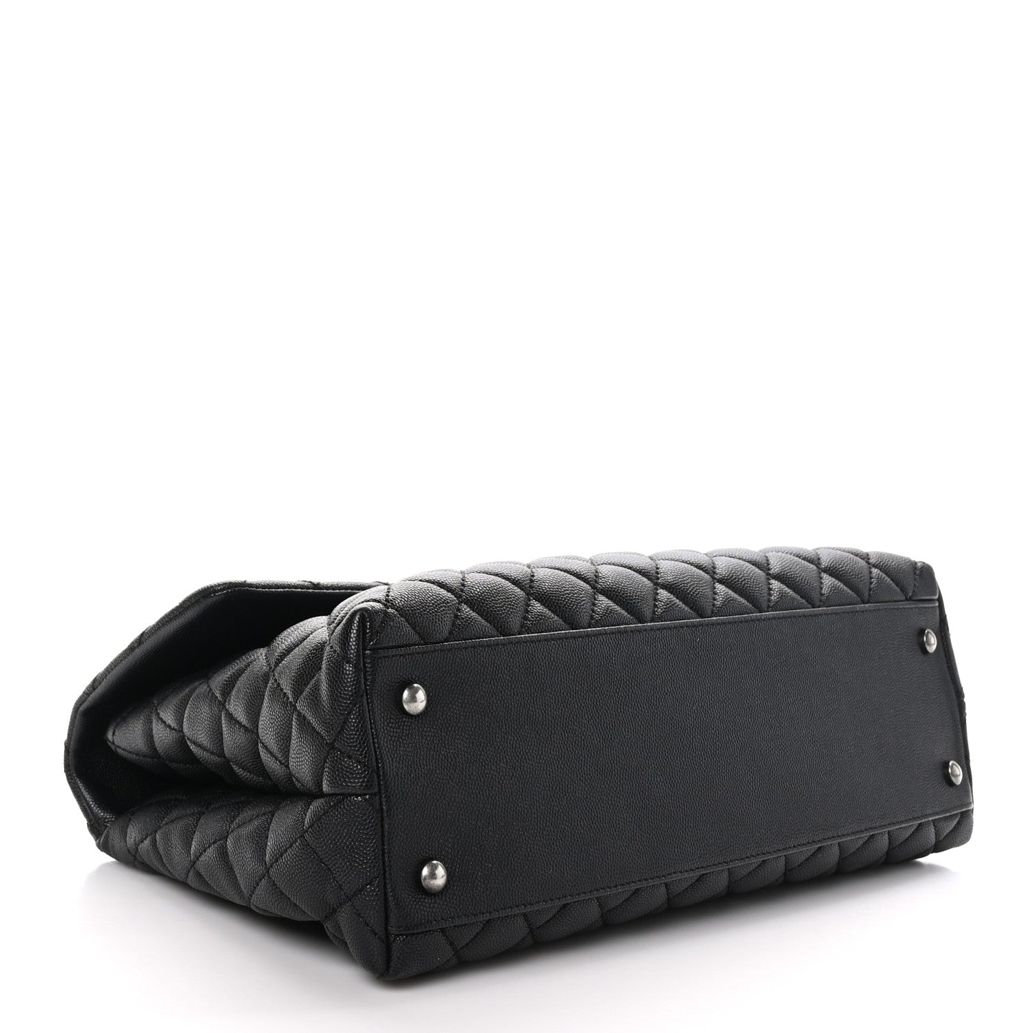 Chanel Caviar Quilted Medium Coco Handle Flap Black 4 of 9