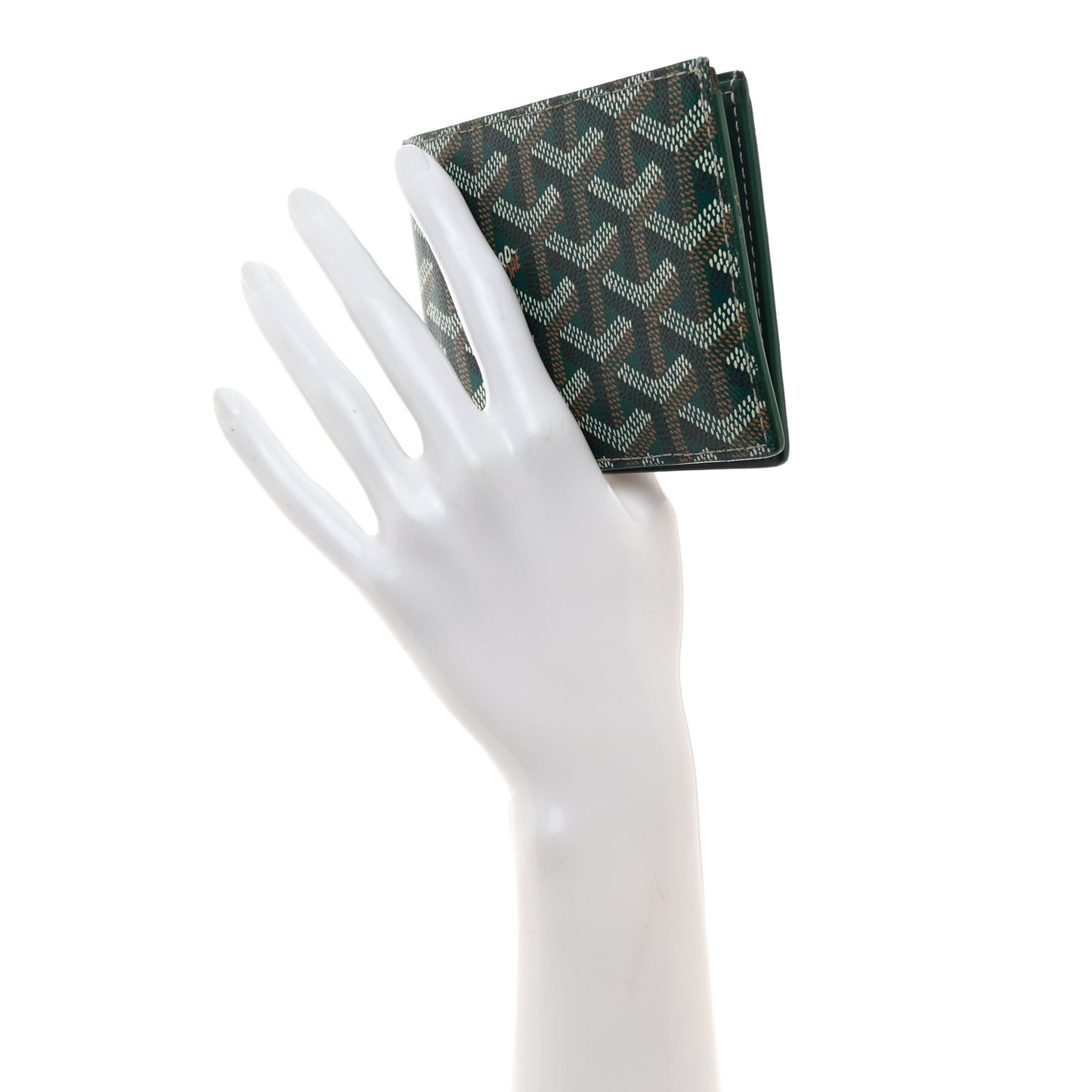 Goyardine Bi-Fold Victoire PM Wallet Green
