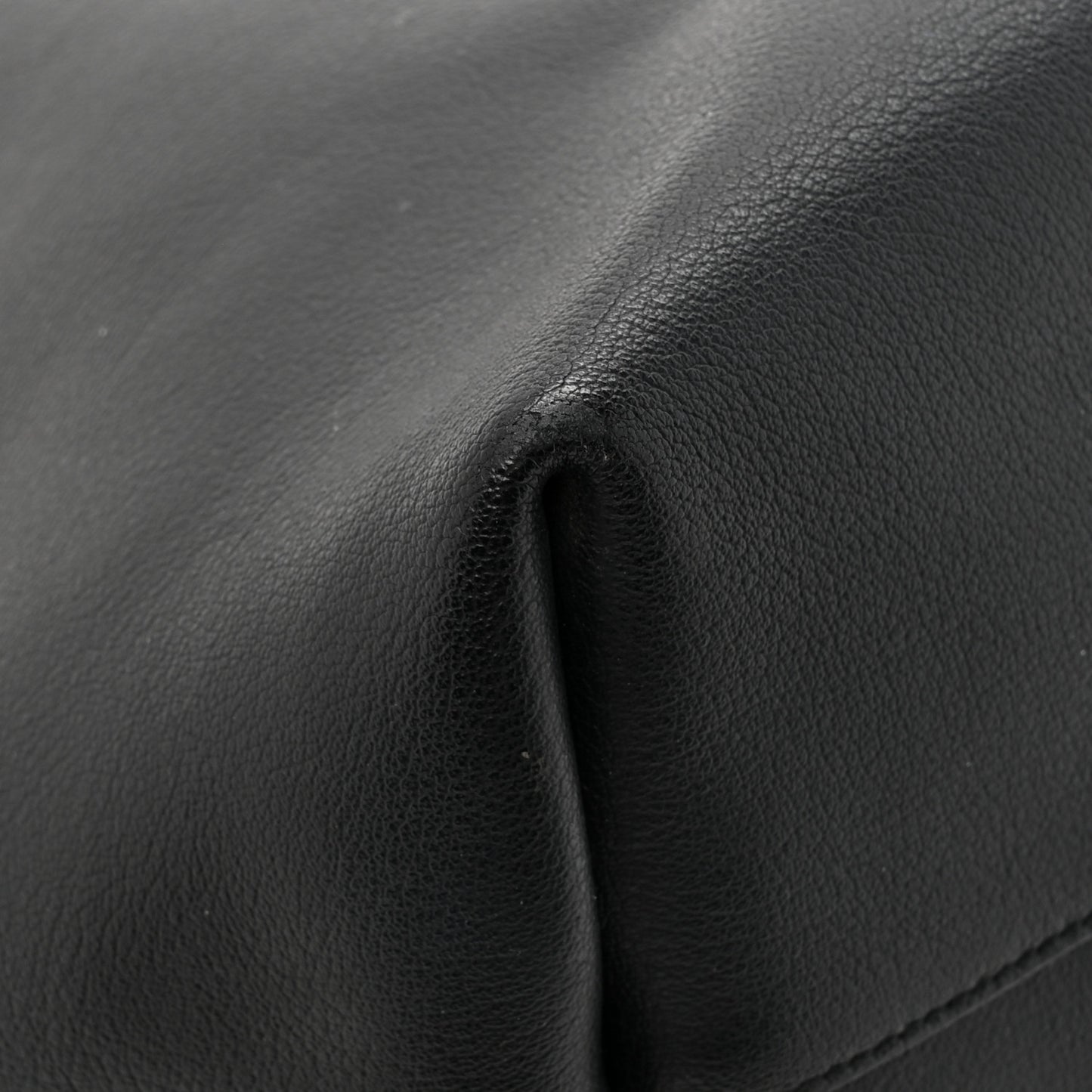 Calfskin Large Shopping Tote Black