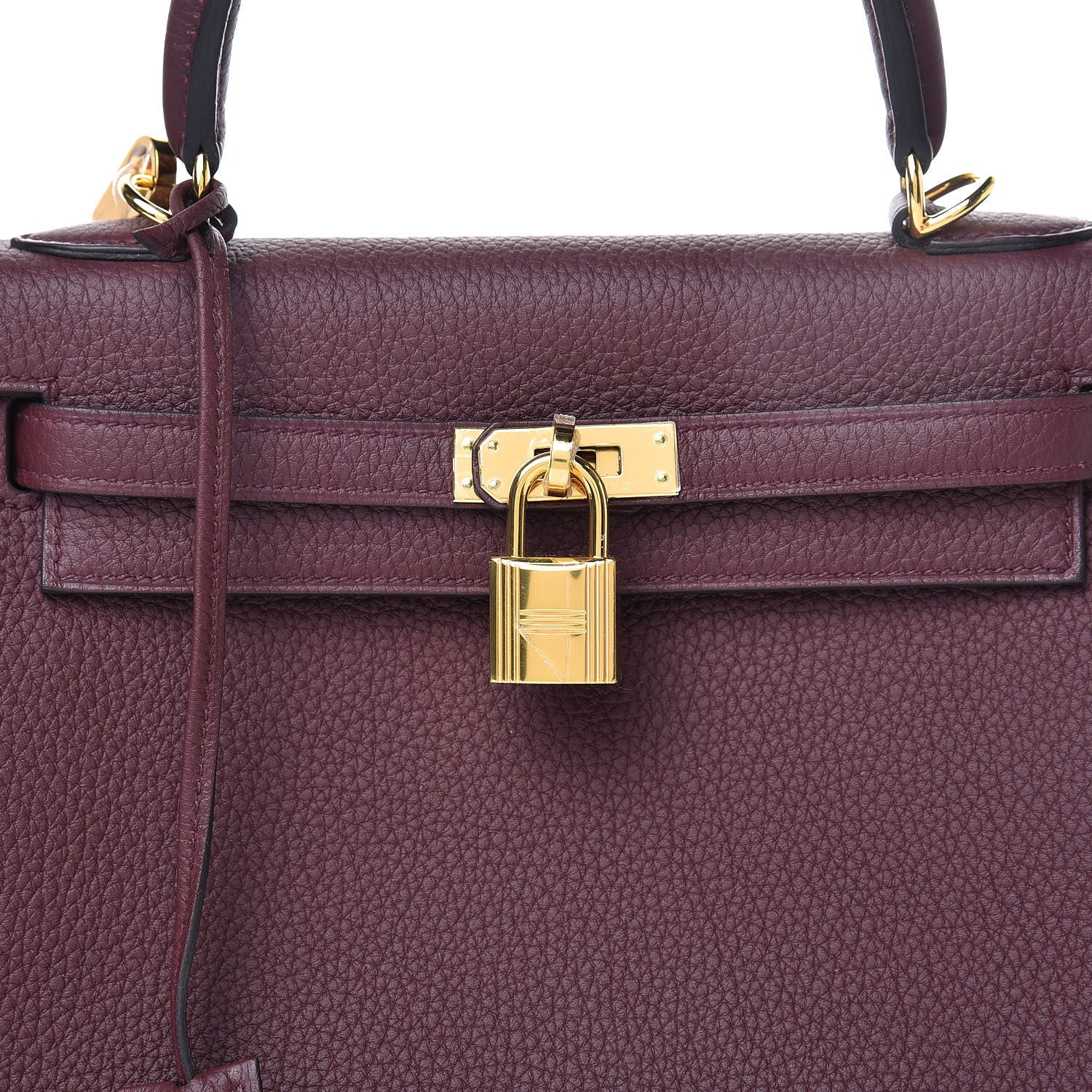 Hermes Togo Kelly Retourne 25 Bordeaux 37 of 40