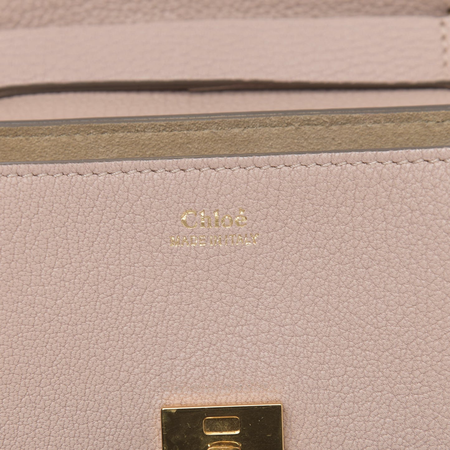 Grained Lambskin Mini Drew Shoulder Bag Cement Pink