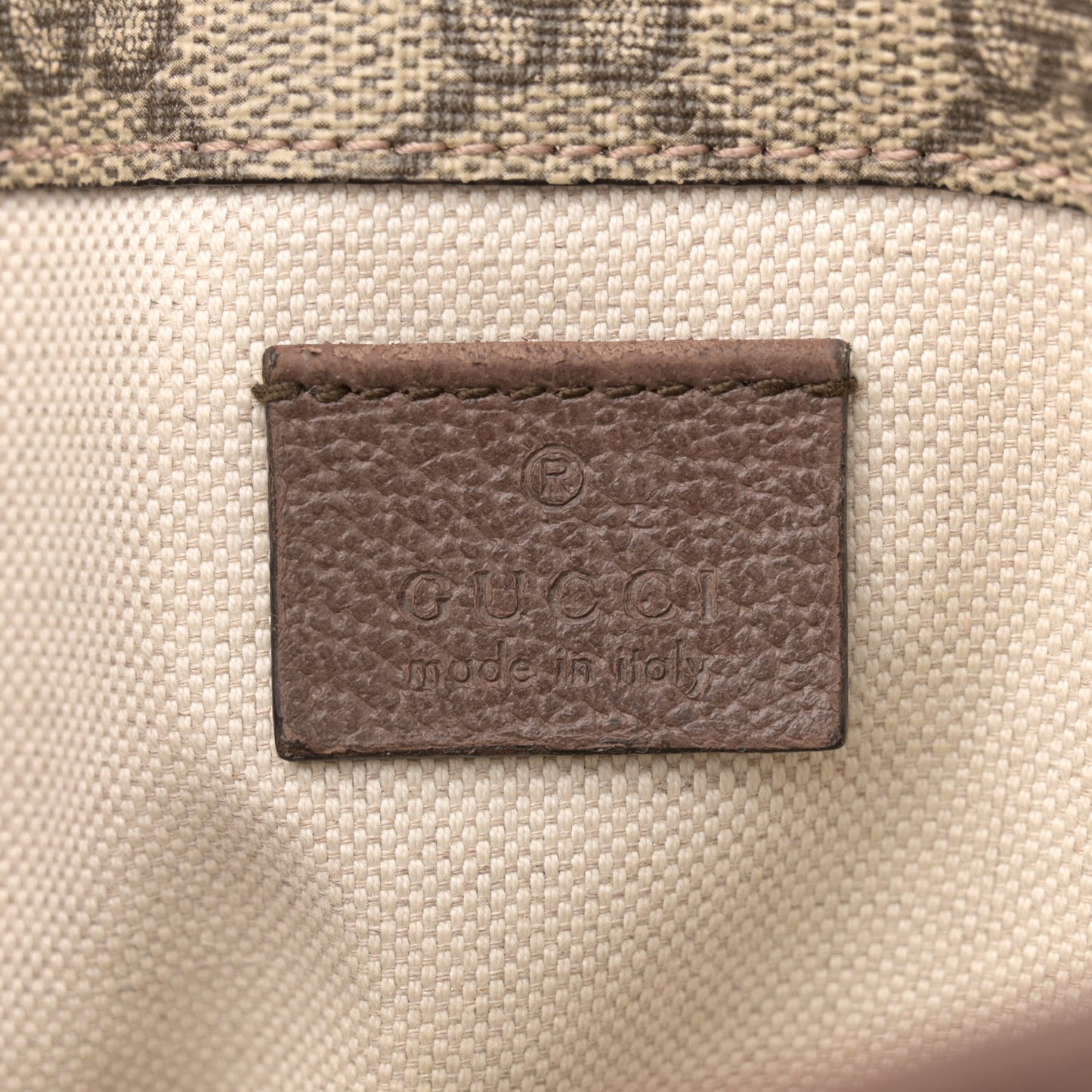 GG Supreme Monogram Neo Vintage Web Belt Bag Brown