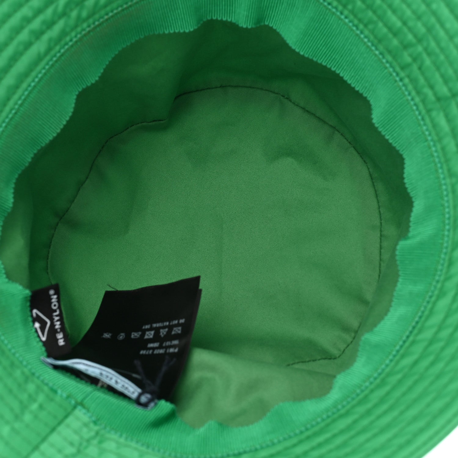 Prada Re-Nylon Triangle Womens Bucket Hat M Menta 7 of 10
