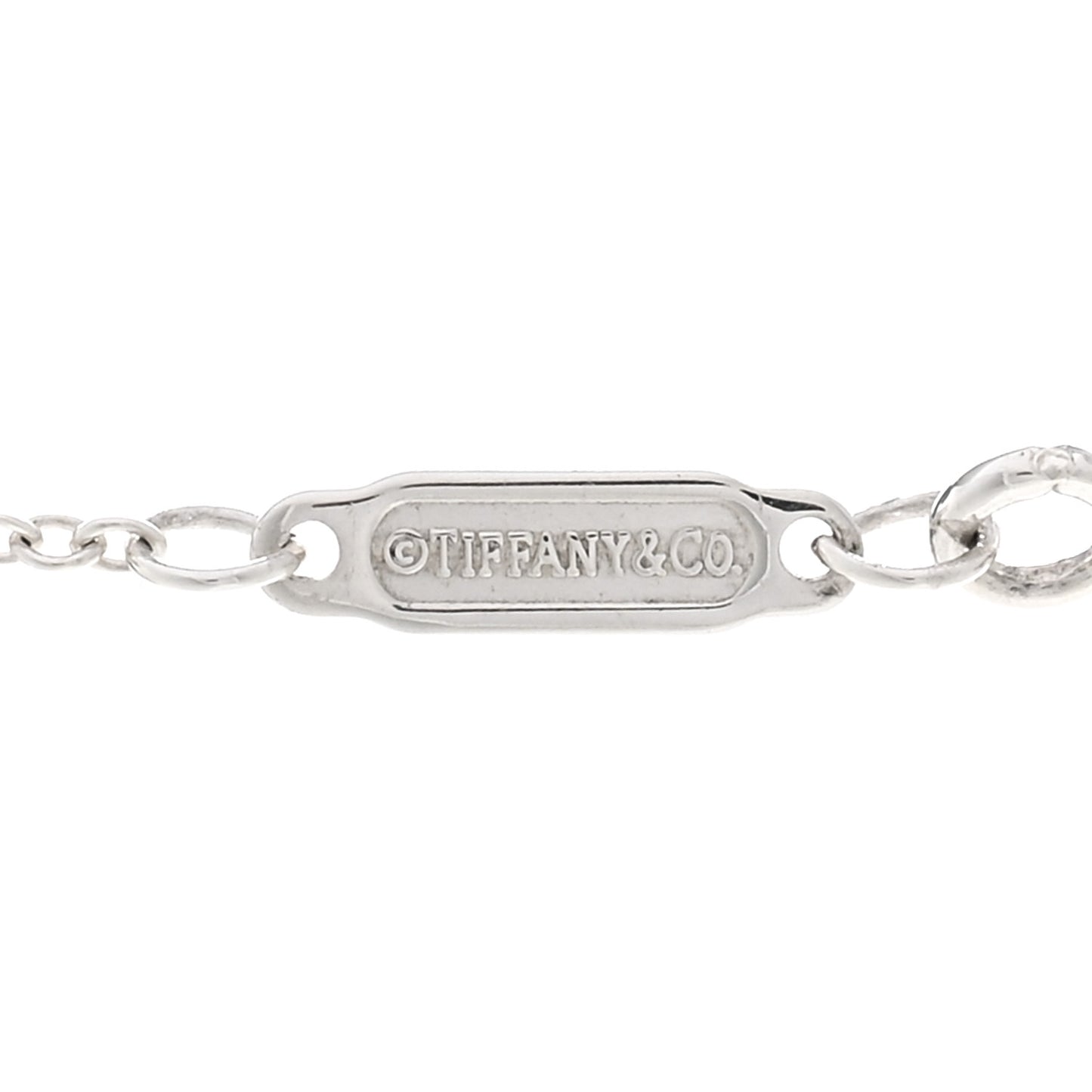 Sterling Silver Large T Smile Pendant Necklace