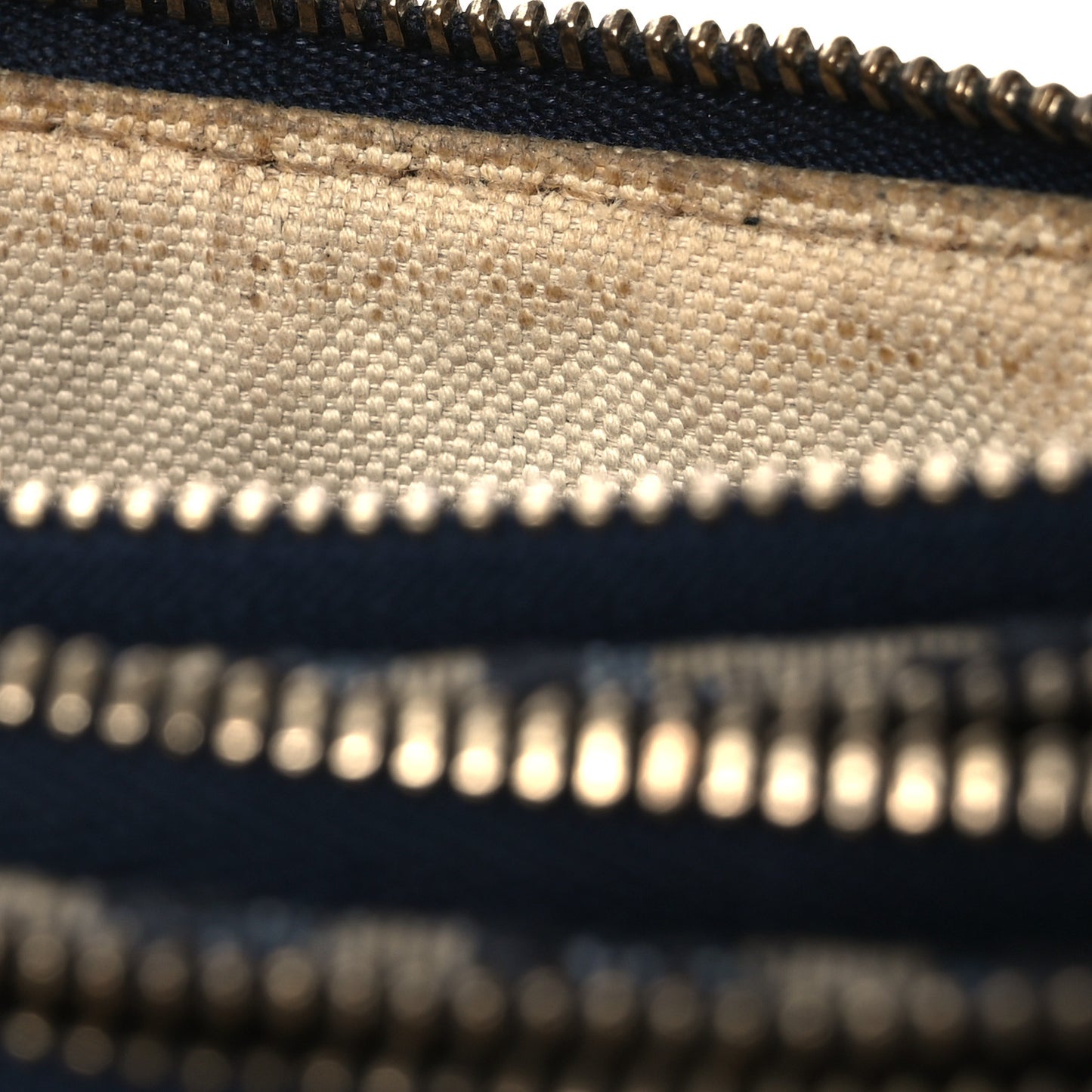 Oblique Saddle Pouch With Strap Navy Blue