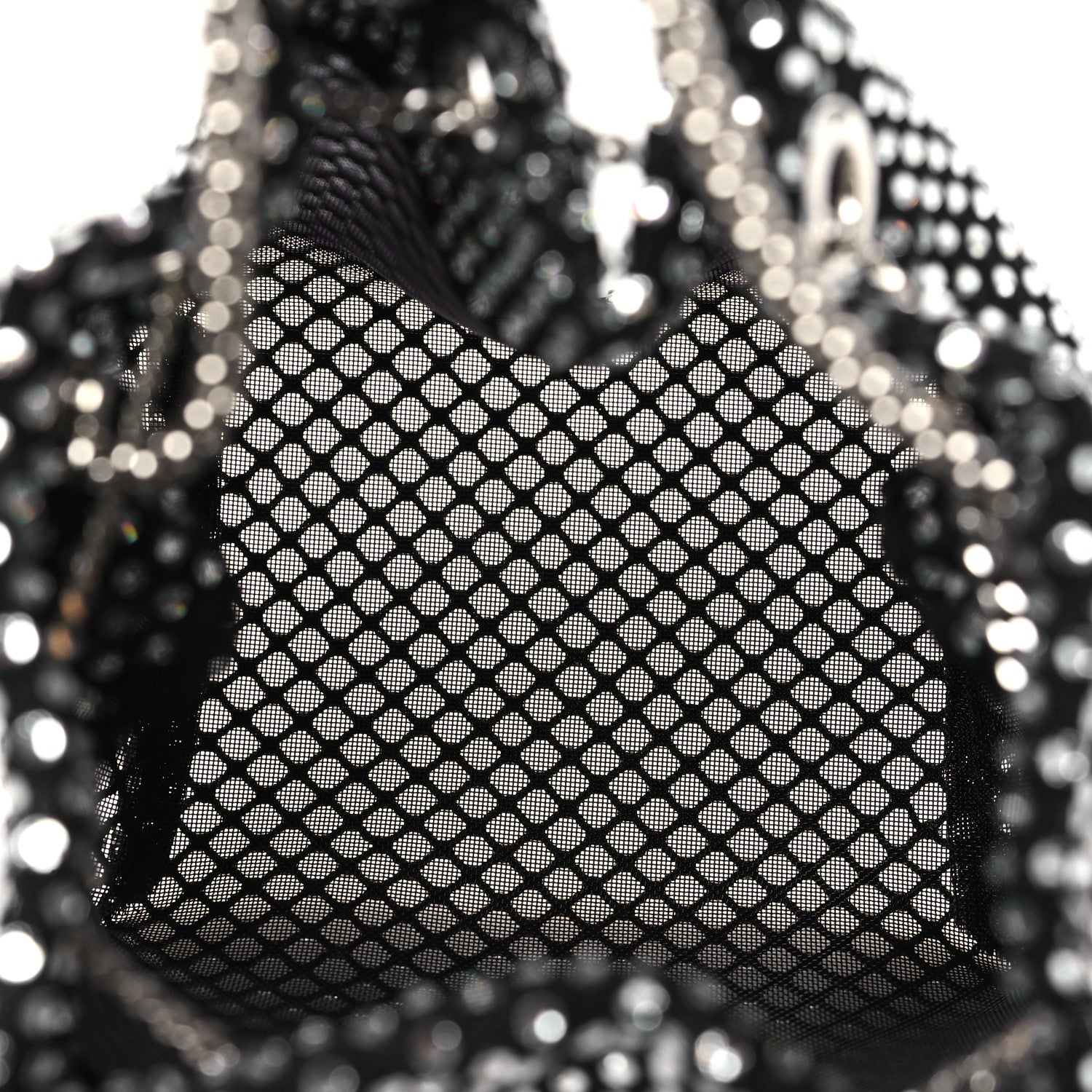 Jimmy Choo Mesh Crystal Bon Bon Bag Black 5 of 11