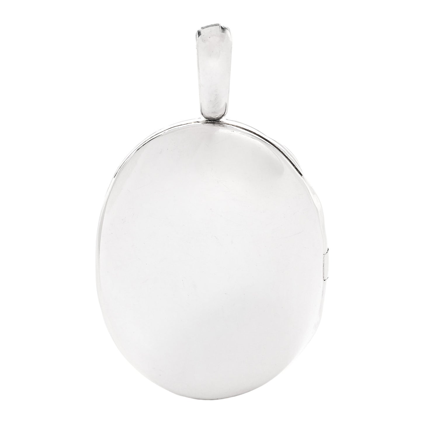 Sterling Silver Sculpted Cable Oval Locket Amulet Pendant