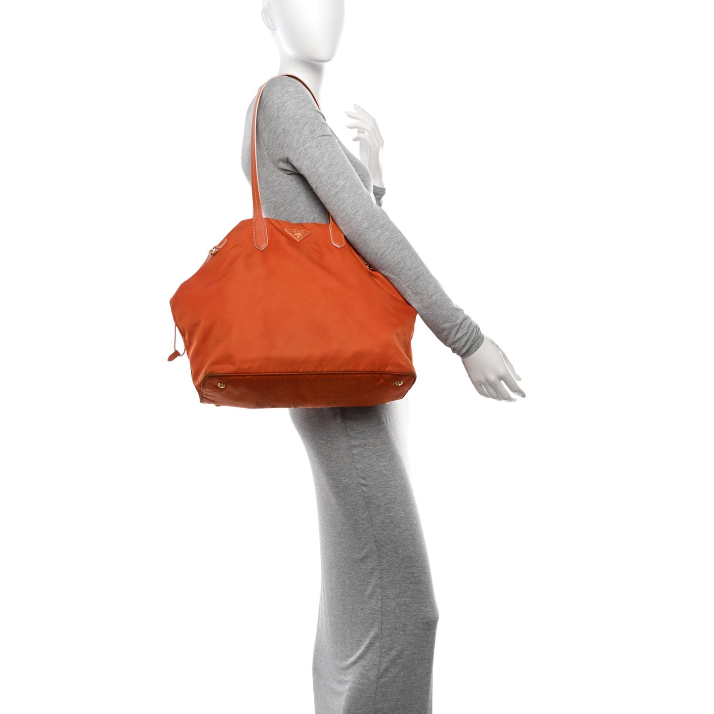 Tessuto Nylon Saffiano Tote Giallo