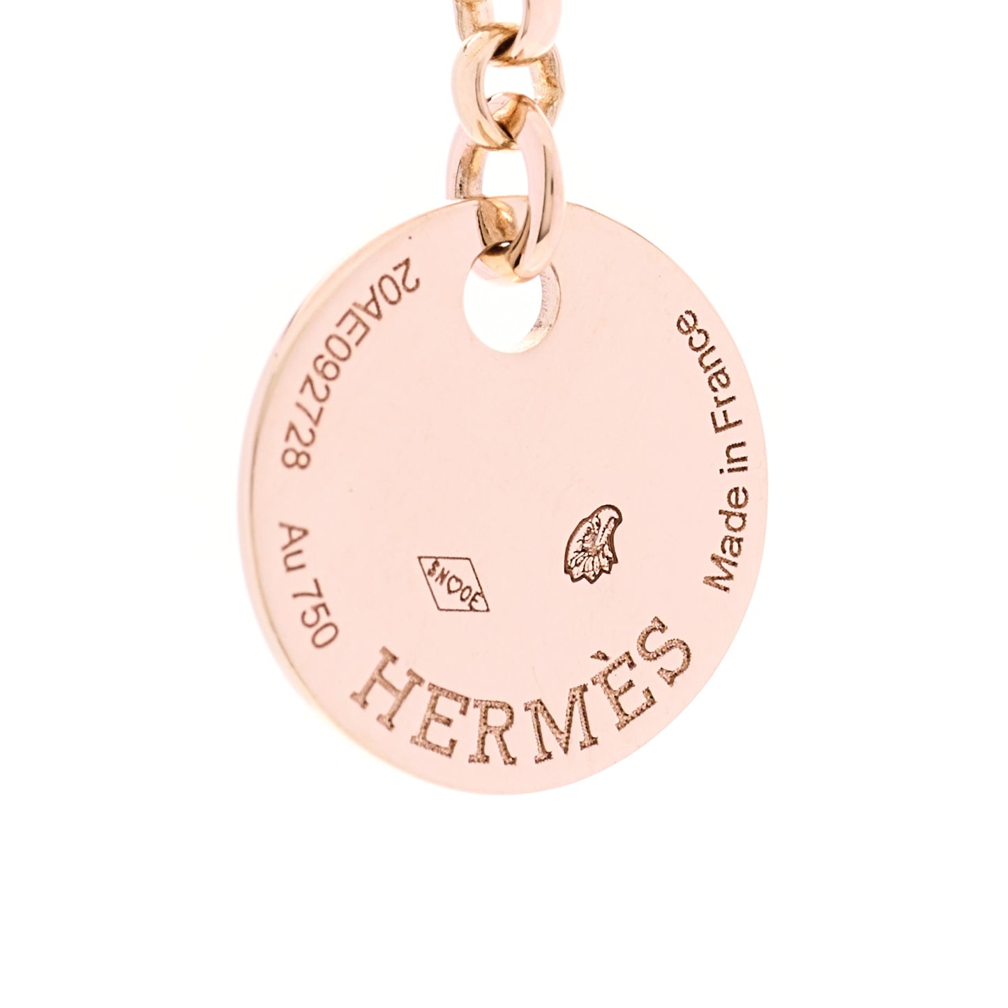 18K Rose Gold Diamond PM Kelly Clochette Necklace