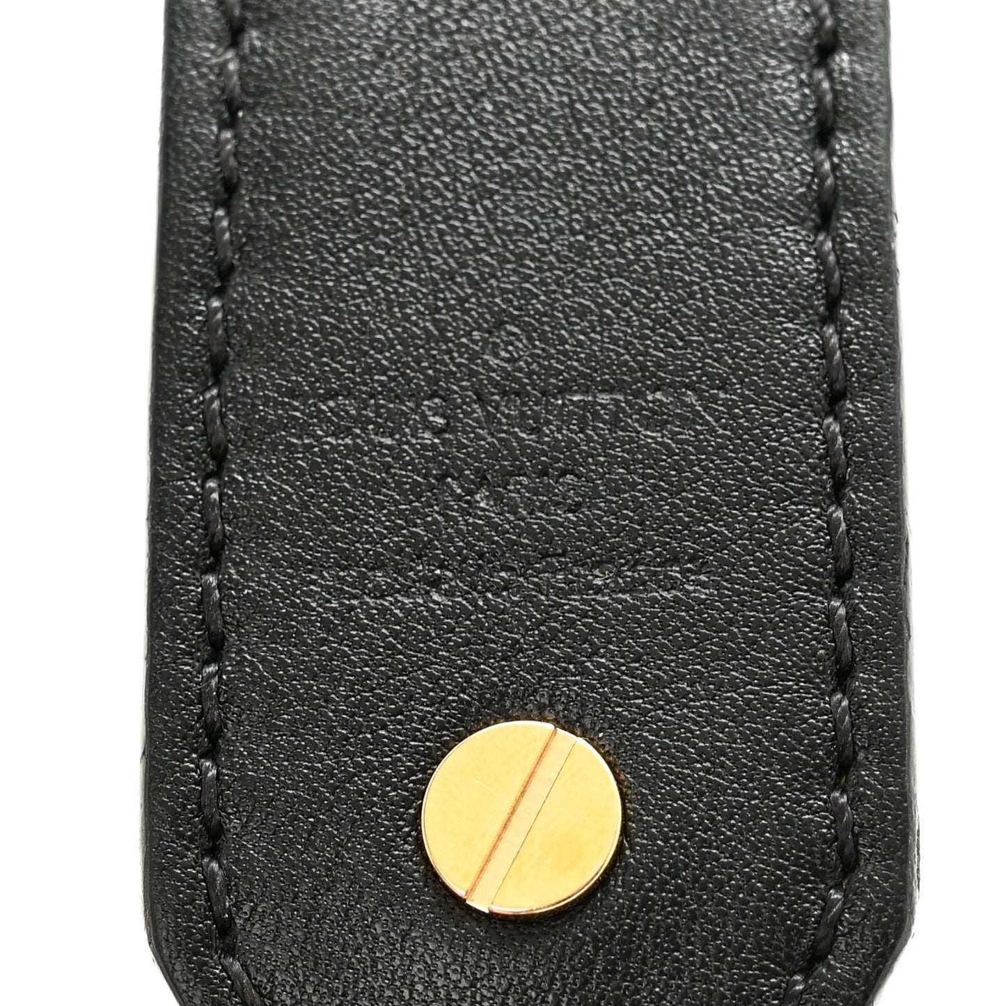 Reverse Monogram Bandouliere Shoulder Strap XL Black