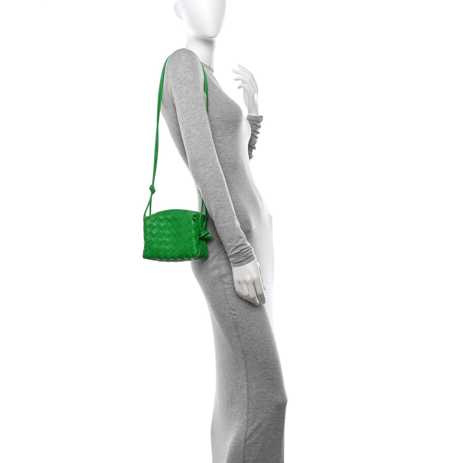 Bottega Veneta Nappa Intrecciato Mini Loop Camera Bag Parakeet 2 of 9