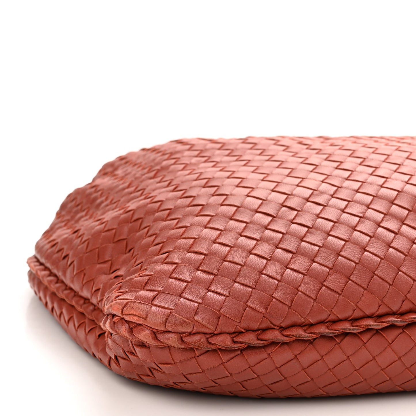 Nappa Intrecciato Large Veneta Hobo Rust