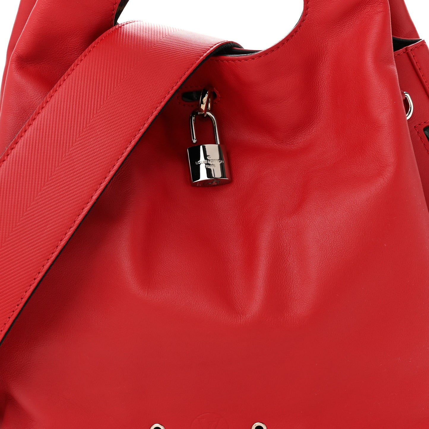 Calfskin Monogram Atlantis PM Red