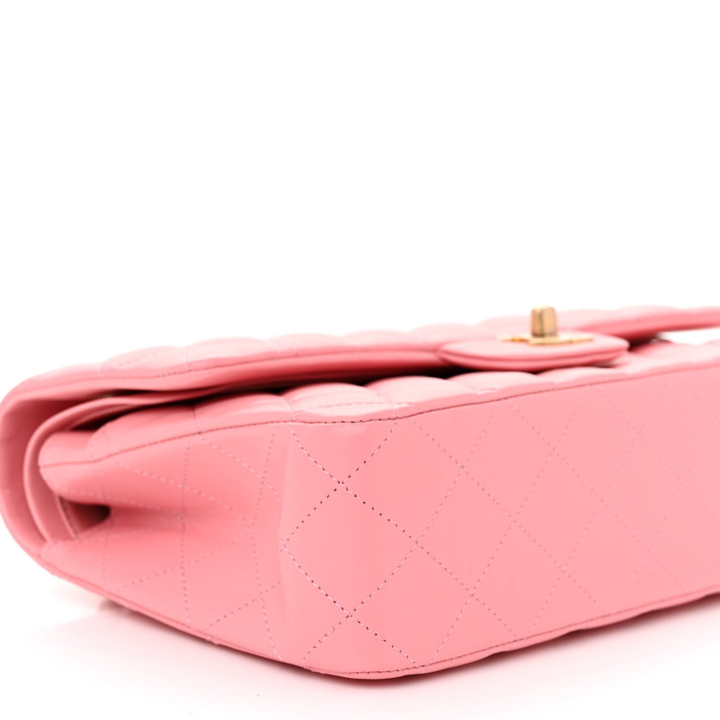 Lambskin Quilted Medium Double Flap Rose Pink