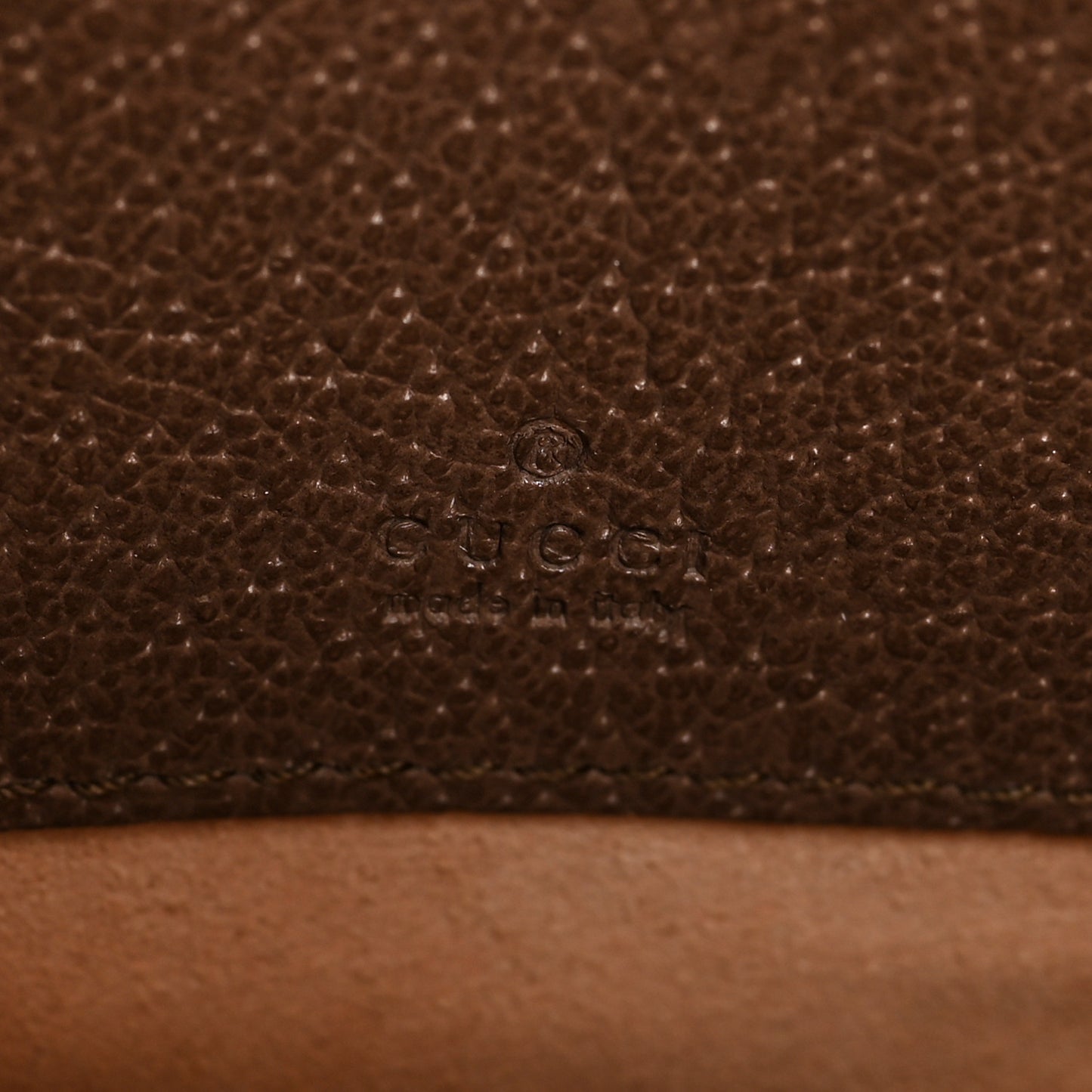 GG Supreme Monogram Web Mini Ophidia Round Backpack Brown