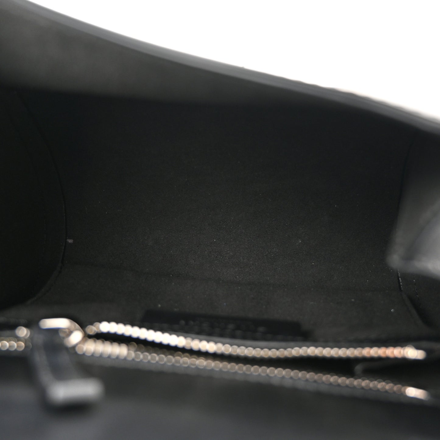 Calfskin Mini Pandora Box Logo Strap Crossbody Bag Black