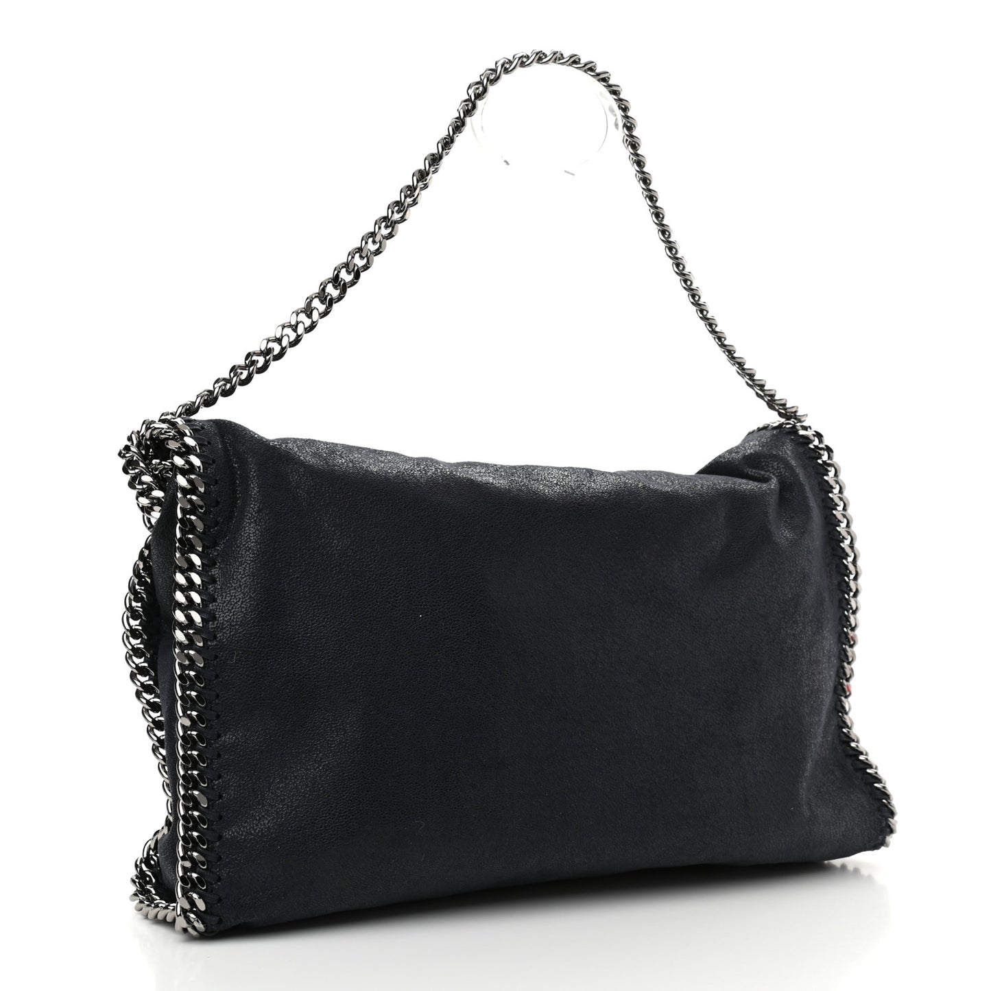 Shaggy Deer Falabella Fold Over Tote Blue
