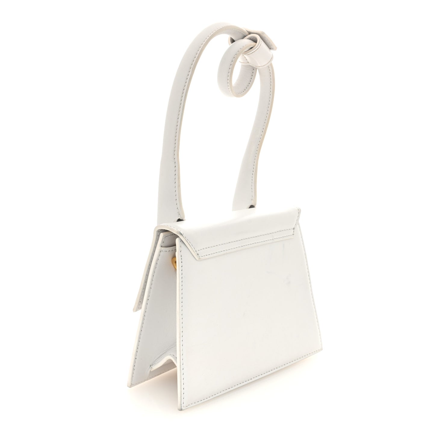 Smooth Calfskin Le Chiquito Noeud White