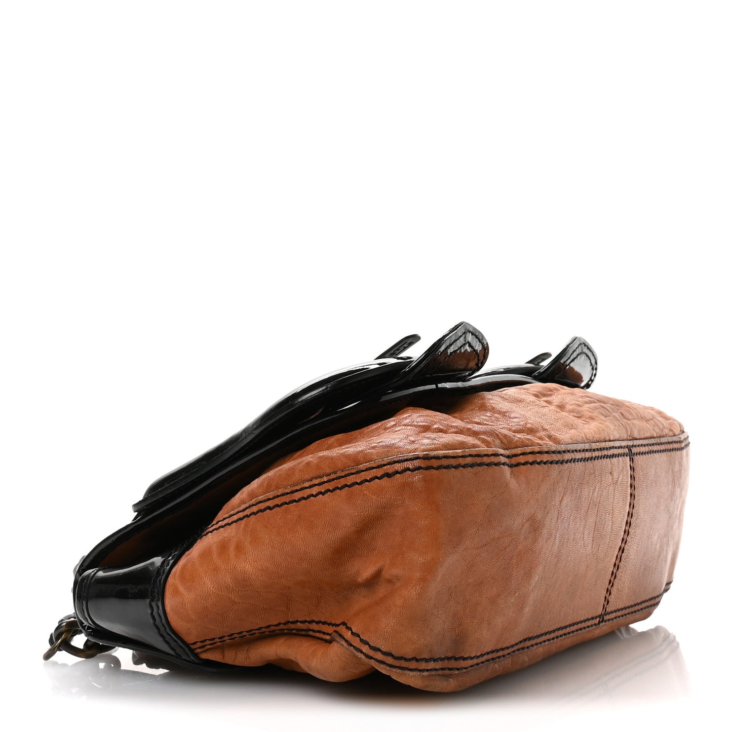 Nappa Patent B Bag Osso Black