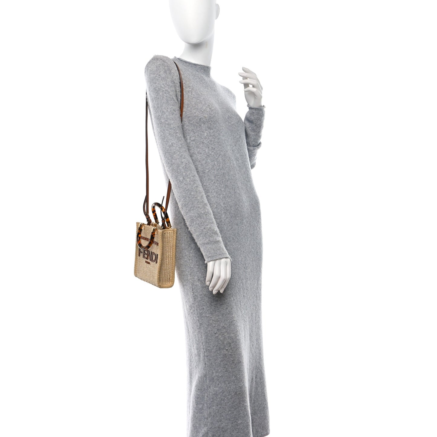 Paglia Chicco Riso Vitello King Plexiglass Logo Embroidered Mini Sunshine Shopper Alchemy Brandy