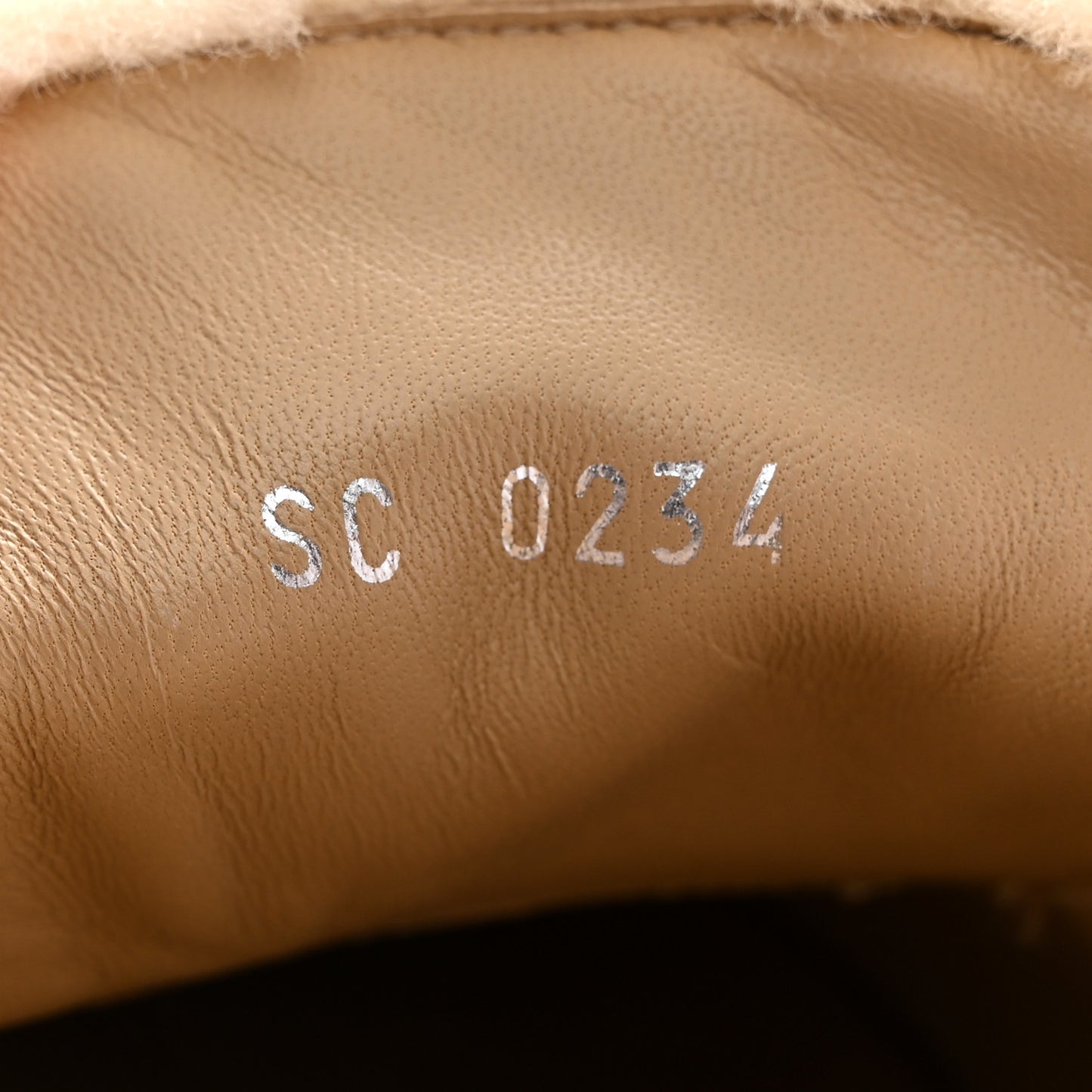 Shearling Suede LV Mare Open Back Loafer 39 Beige