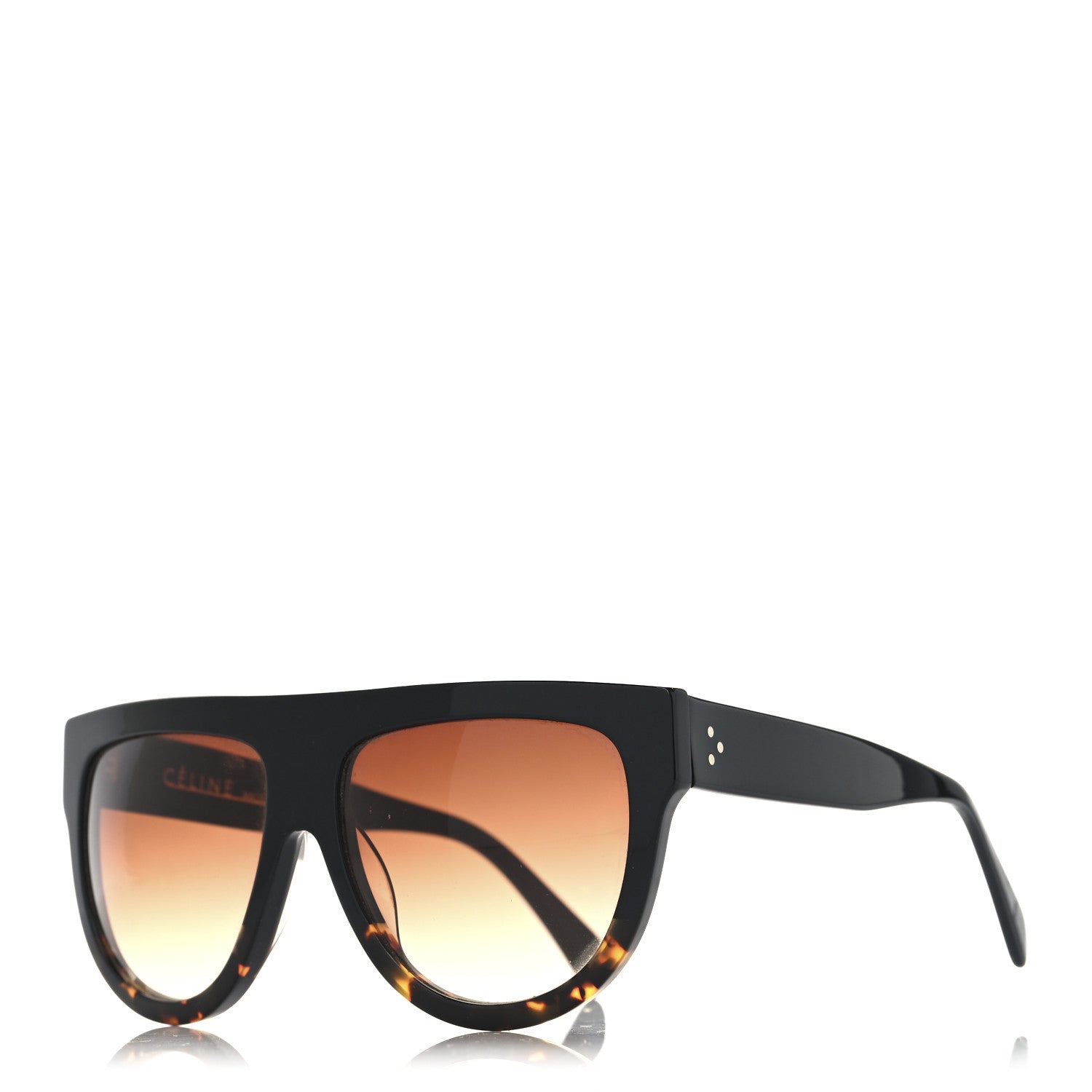 Celine Shadow Sunglasses CL 41026/S Black Havana 1720196  display picture 2