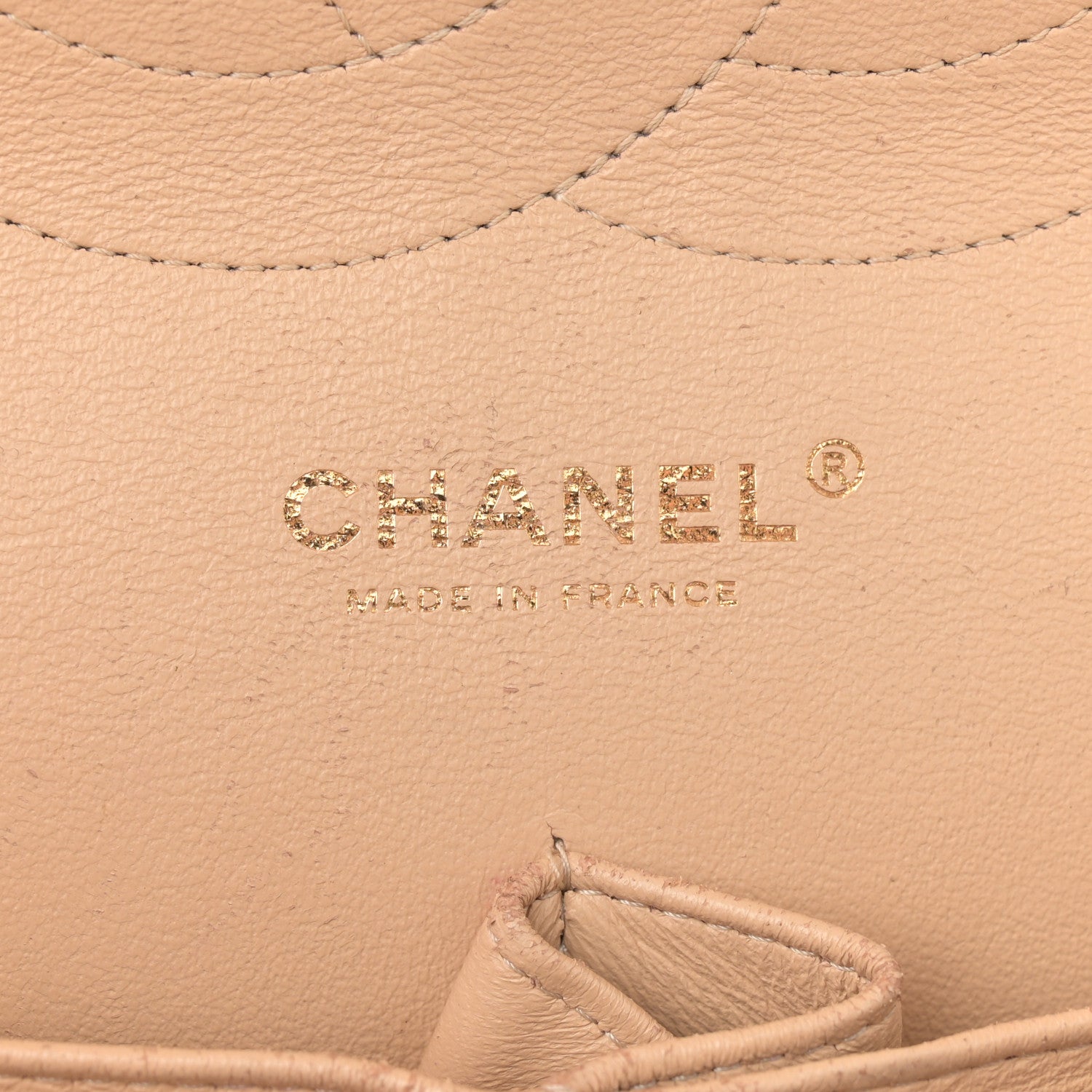 Chanel Lambskin Quilted Jumbo Double Flap Beige 6 of 15