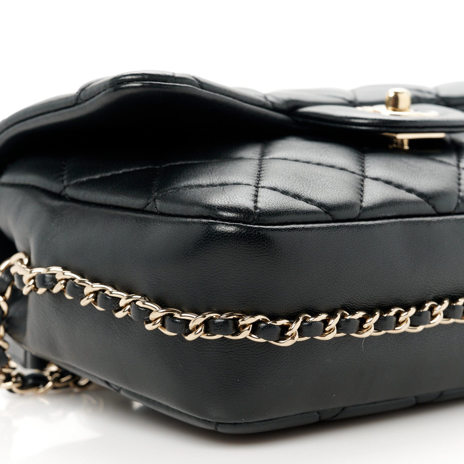 Chanel Lambskin Quilted Small My Precious Flap Black 10 of 11